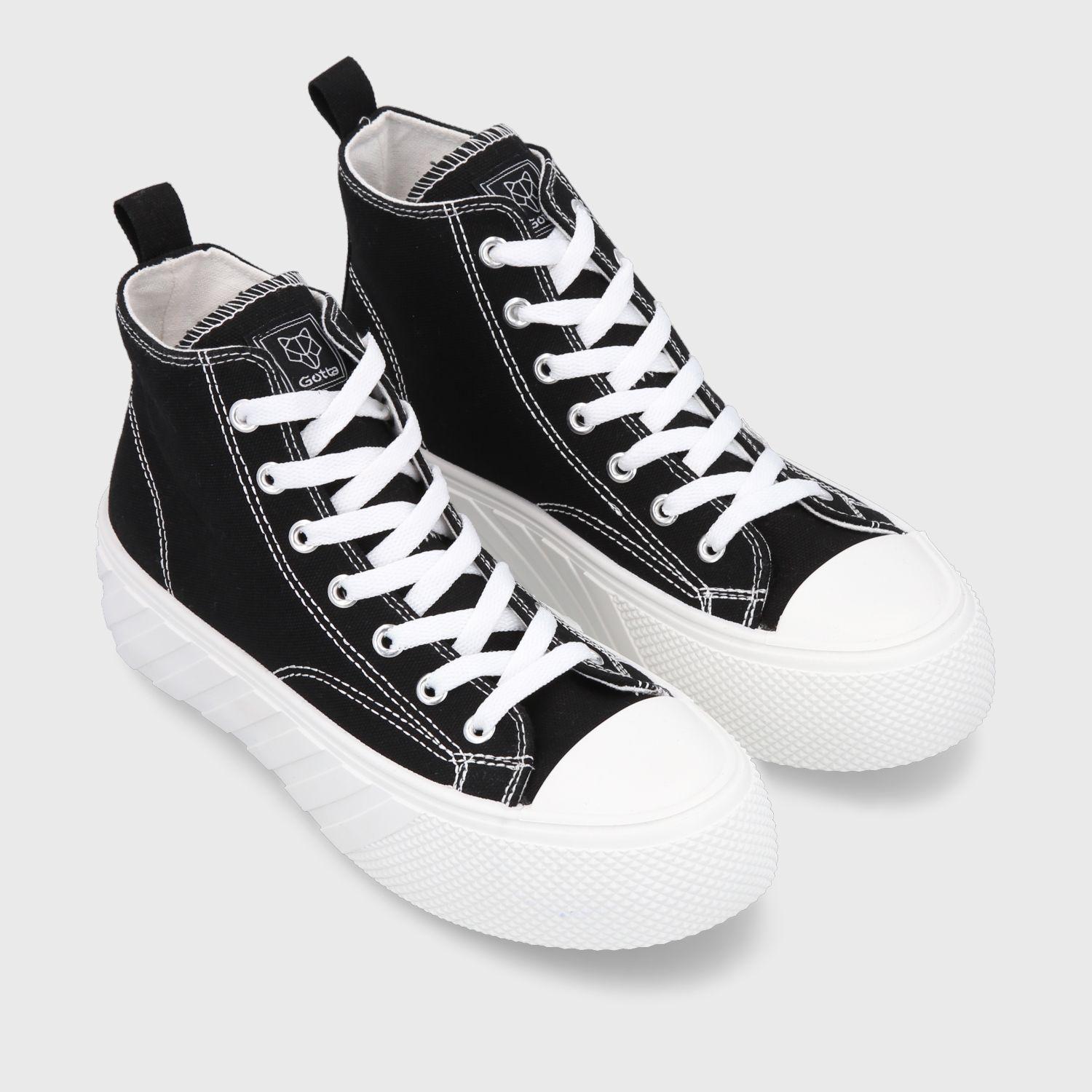 Zapatilla Negra Mujer 38530 Gotta-2
