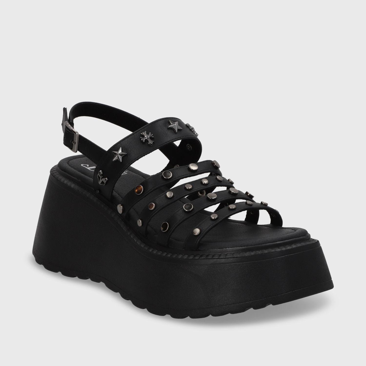 Sandalia Plataforma Negro Mujer 53723 Gotta-1