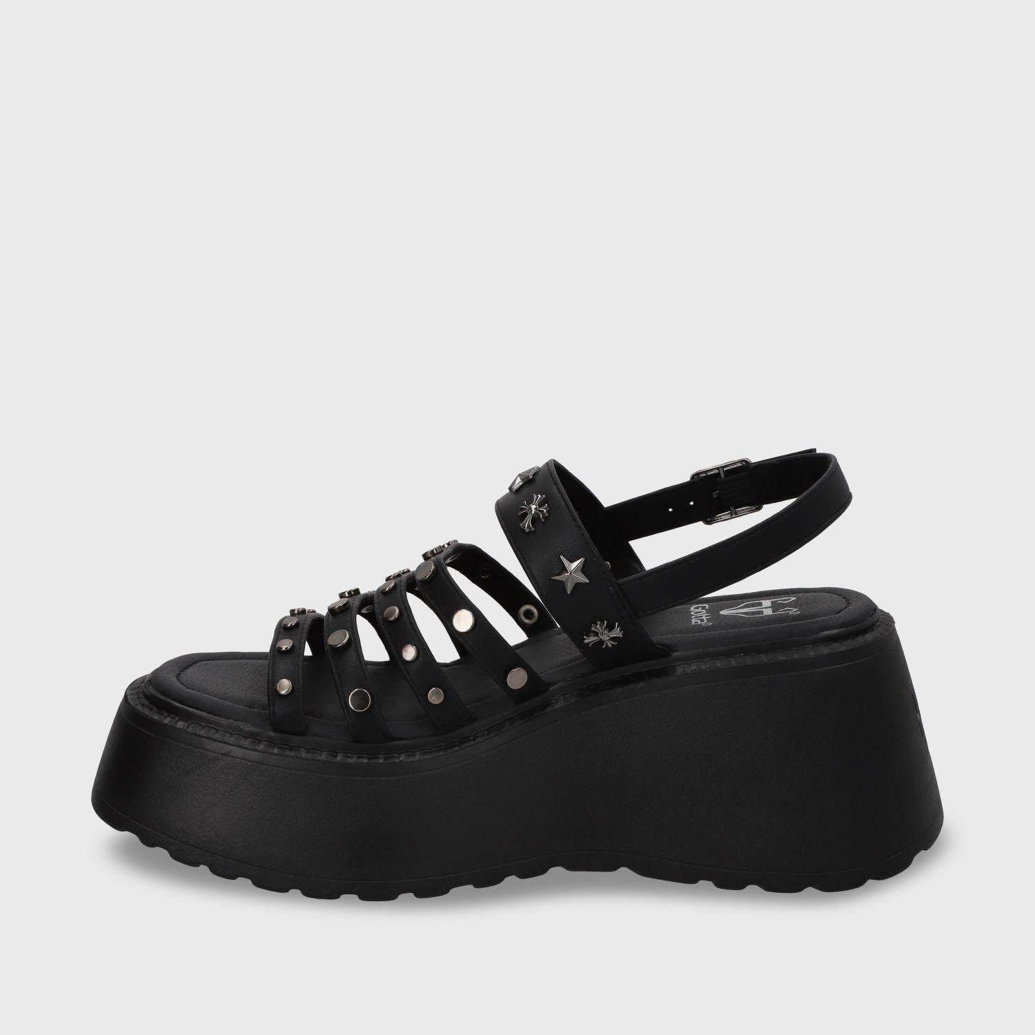 Sandalia Plataforma Negro Mujer 53723 Gotta-2