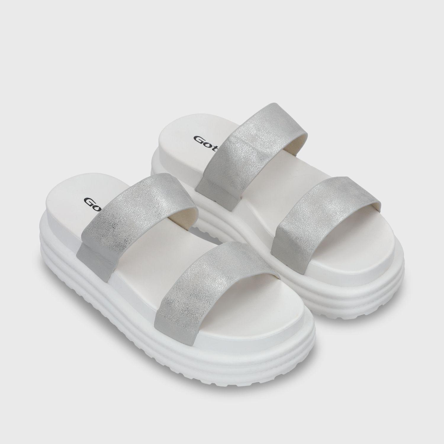 Sandalia Plataforma Plateada Mujer 42021 Gotta-2