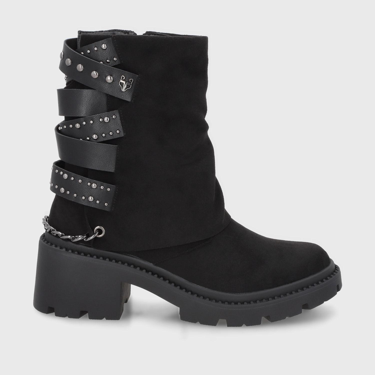Botin Taco Negro Mujer 45746 Gotta-0