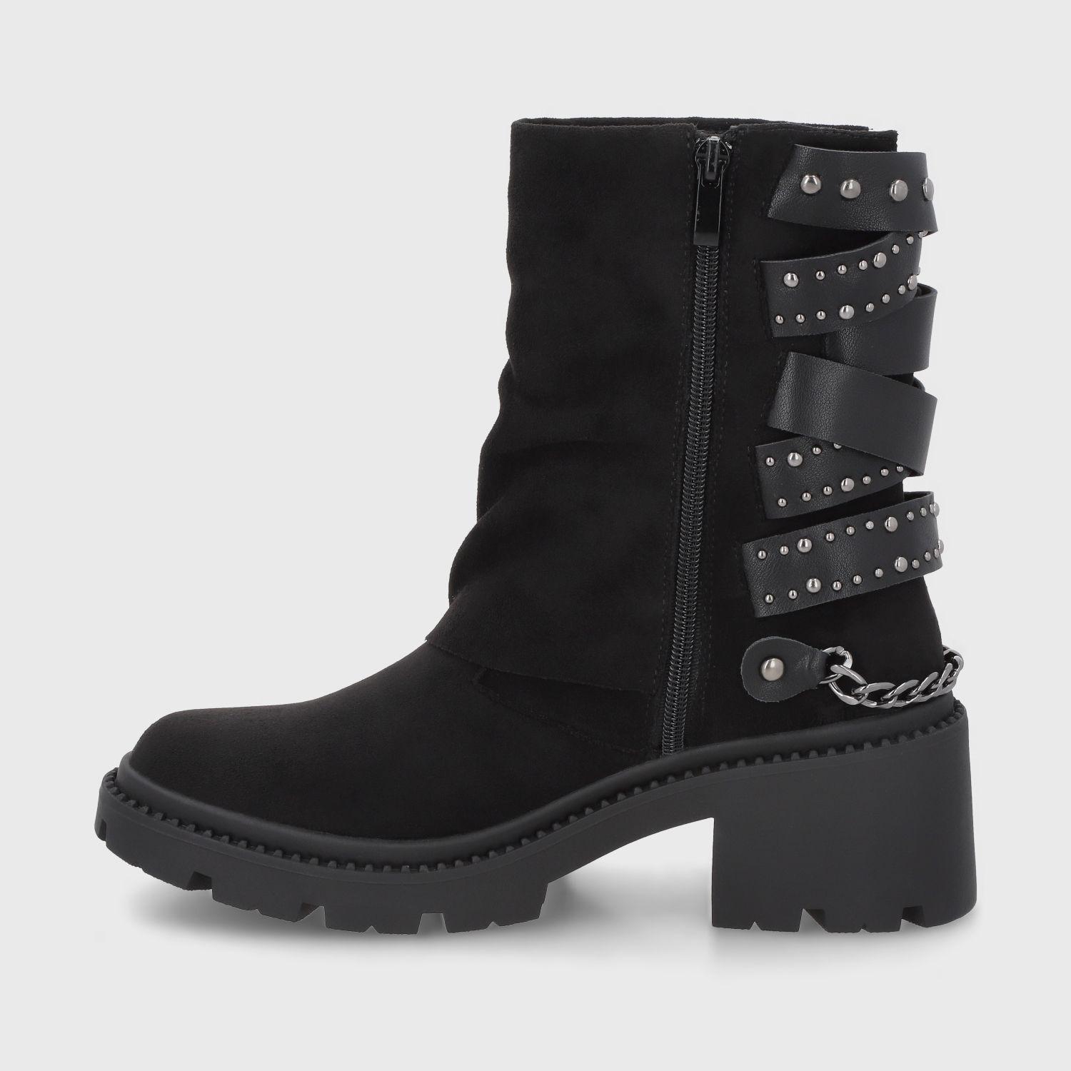 Botin Taco Negro Mujer 45746 Gotta-3