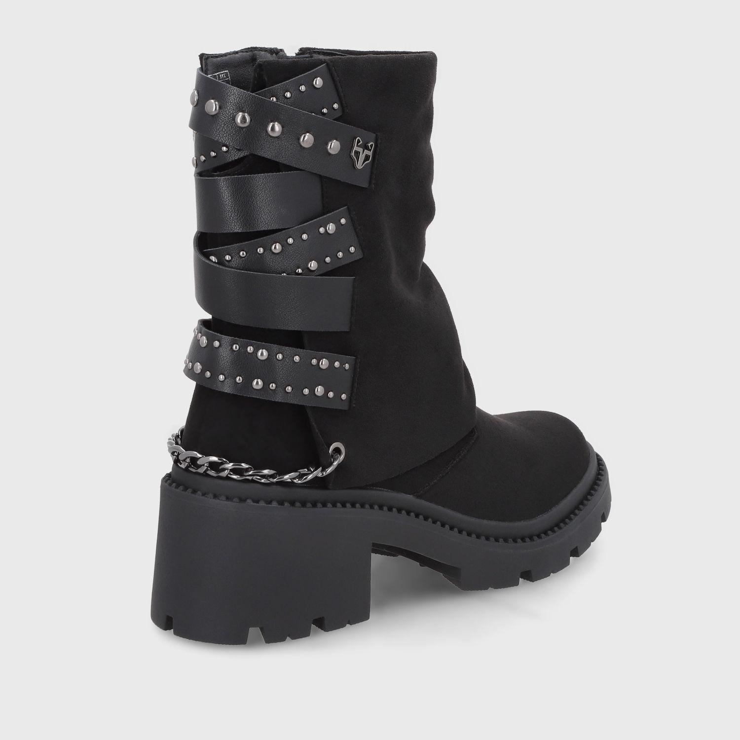 Botin Taco Negro Mujer 45746 Gotta-4