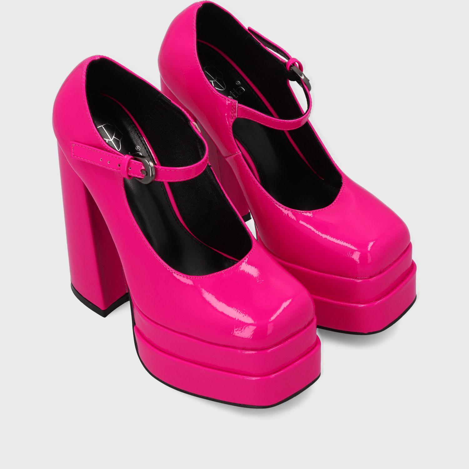 Zapato Plataforma Fucsia  Mujer 25913 Gotta-2
