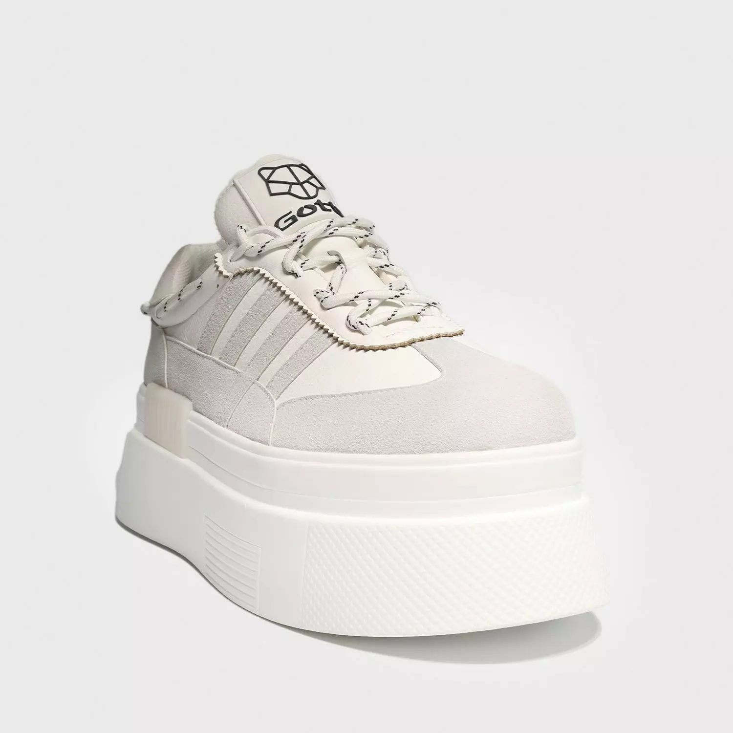 Zapatilla Plataforma Blanca Mujer 13412 Gotta-1