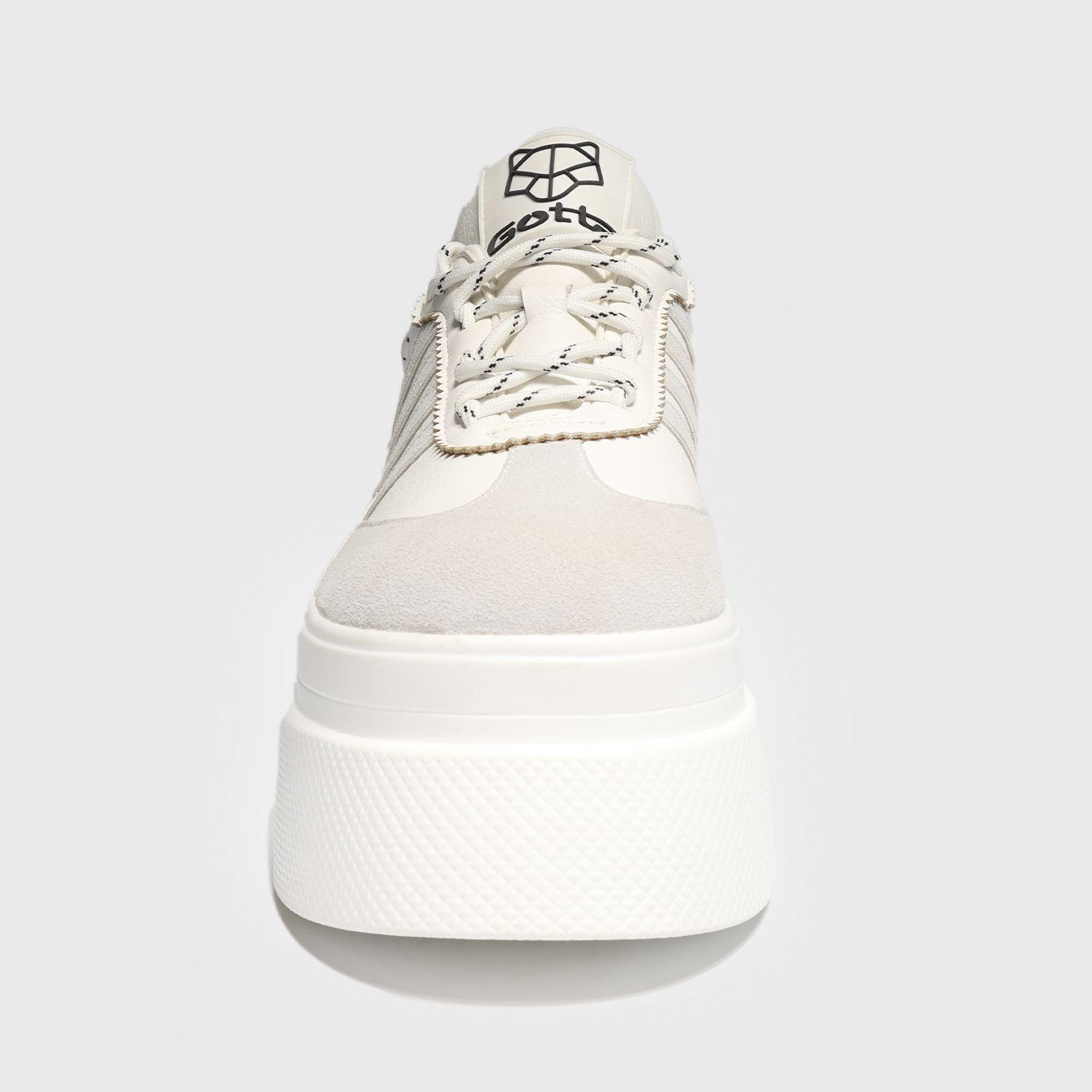 Zapatilla Plataforma Blanca Mujer 13412 Gotta-2