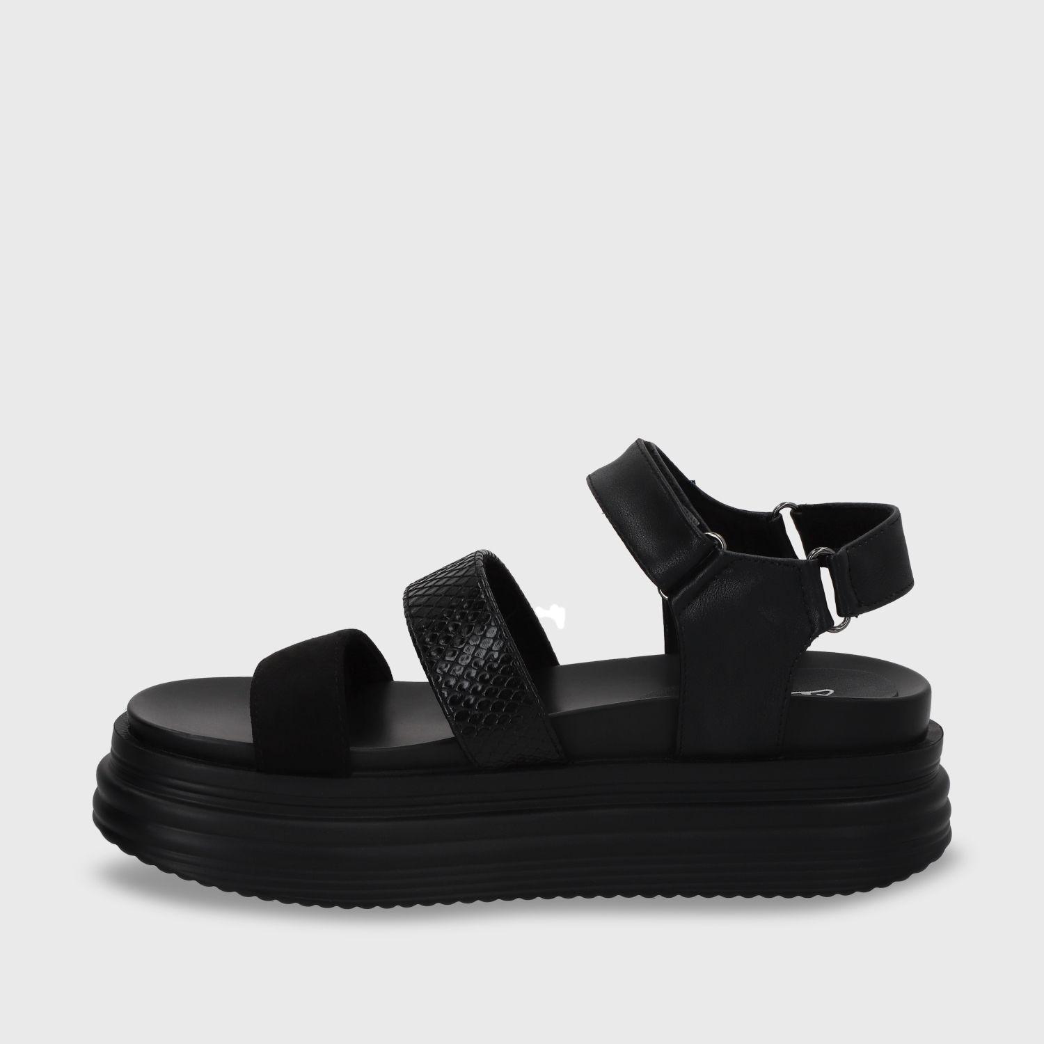 Sandalia Negra Mujer 15711 Gotta-3