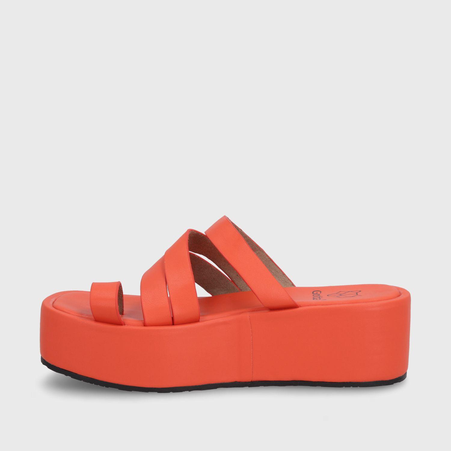 Sandalia Plataforma Naranja Mujer 35221 Gotta-3