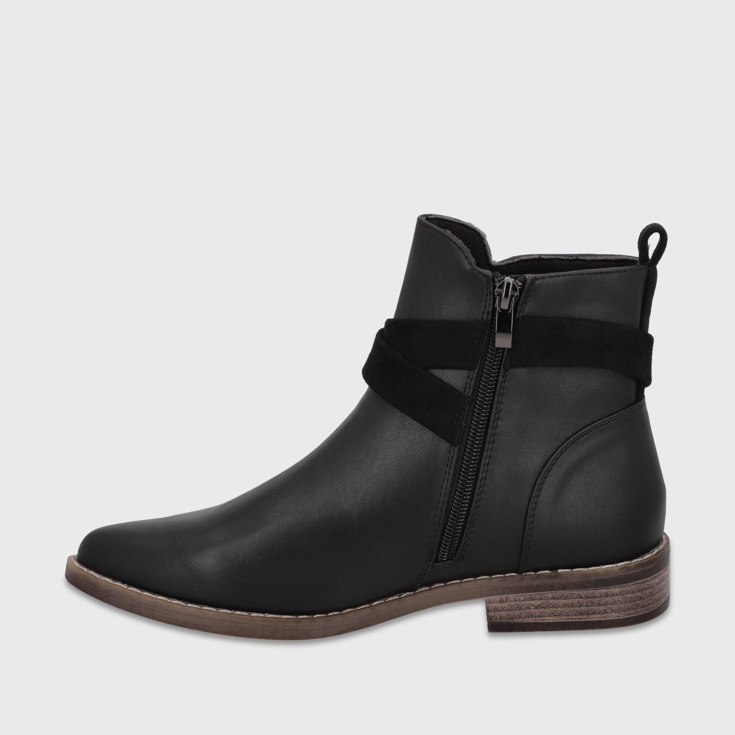 Botin Plano Negro Mujer 17561 Gotta-3