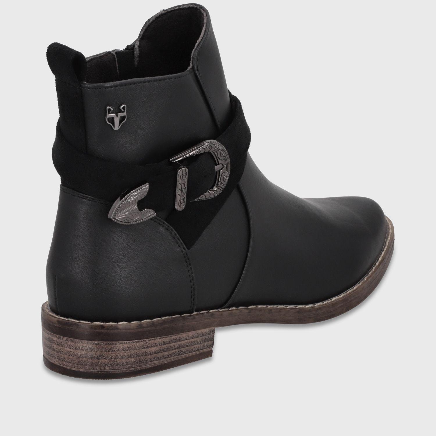 Botin Plano Negro Mujer 17561 Gotta-4