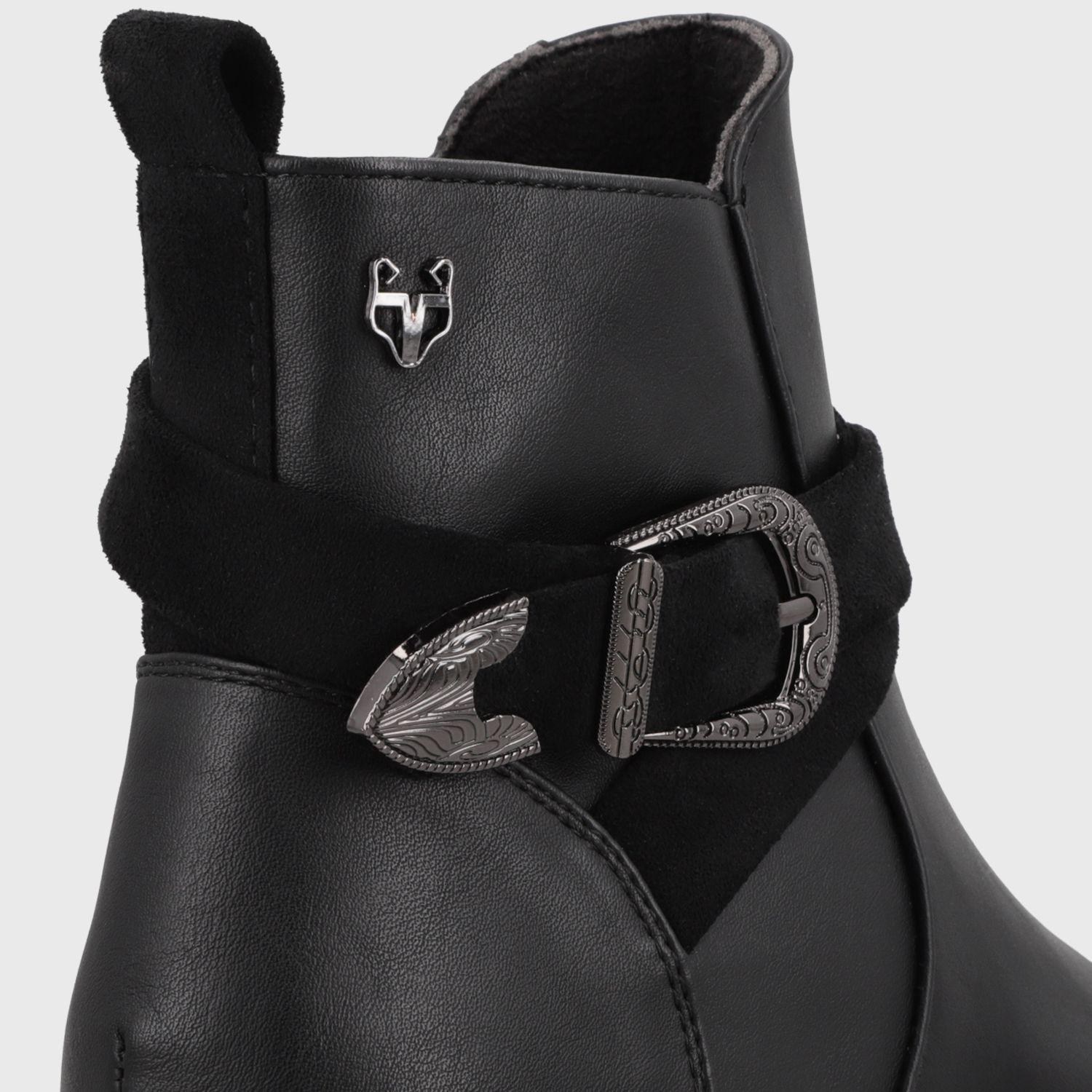 Botin Plano Negro Mujer 17561 Gotta-5