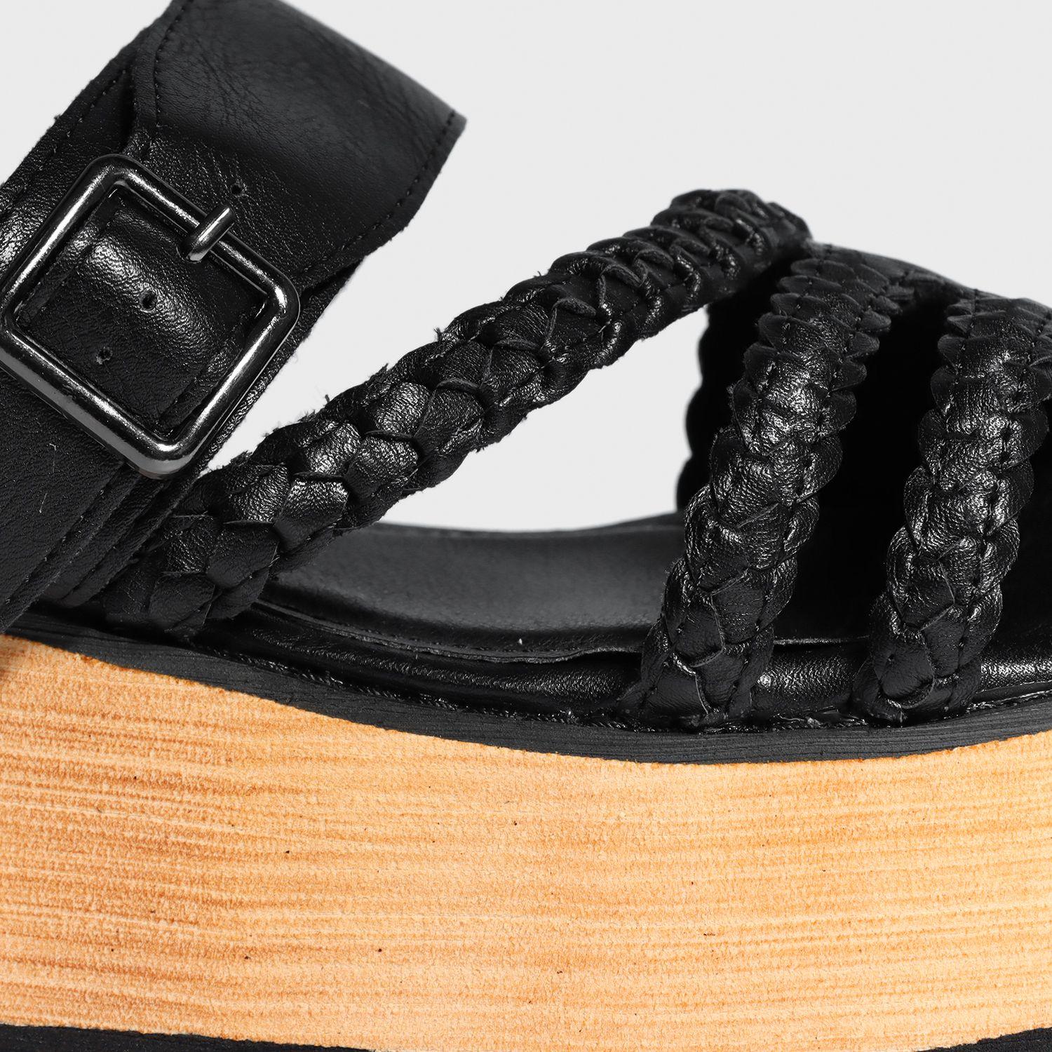 Sandalia Plataforma Negra Mujer 15281 Gotta-5