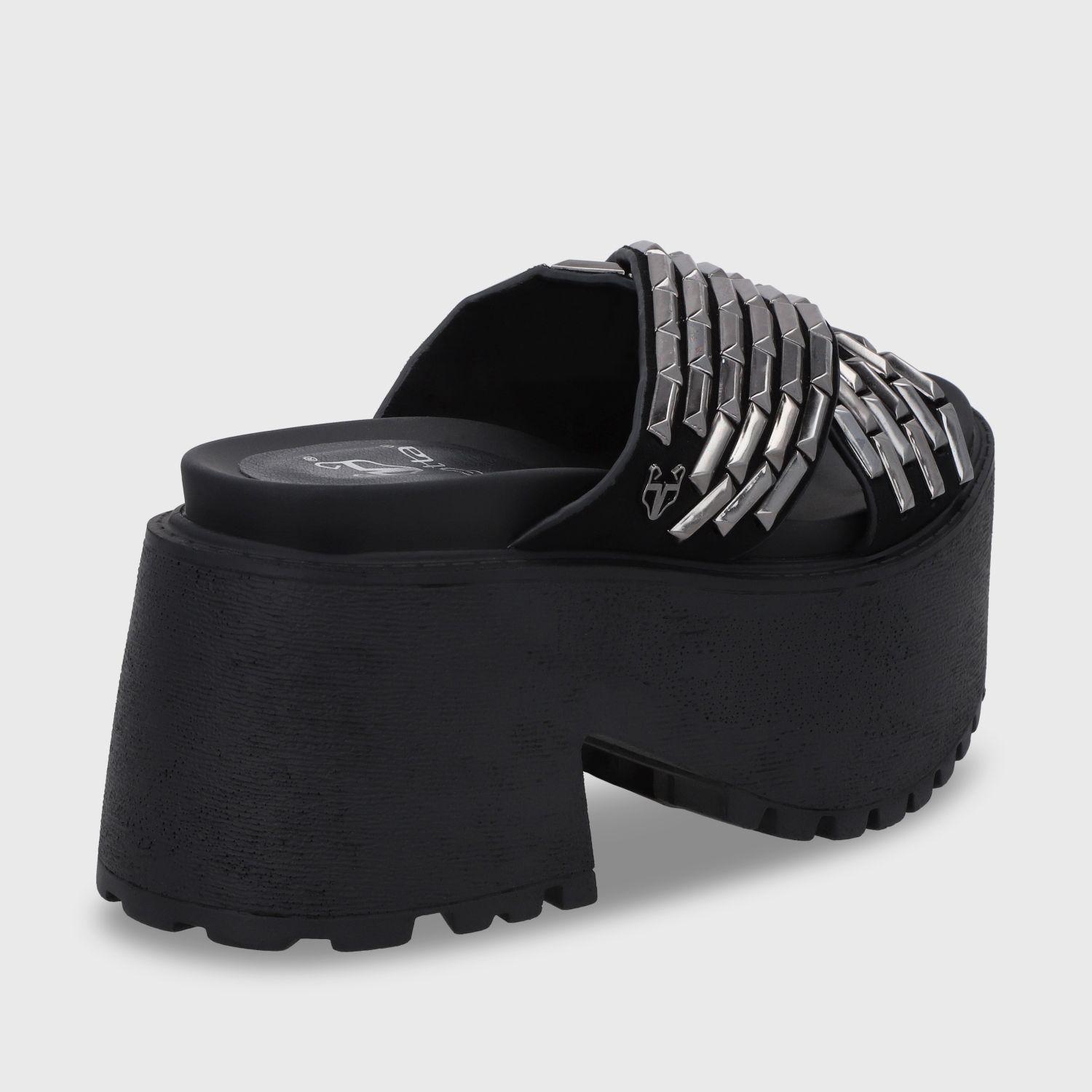 Sandalia Plataforma Negro Mujer 1567C Gotta-4