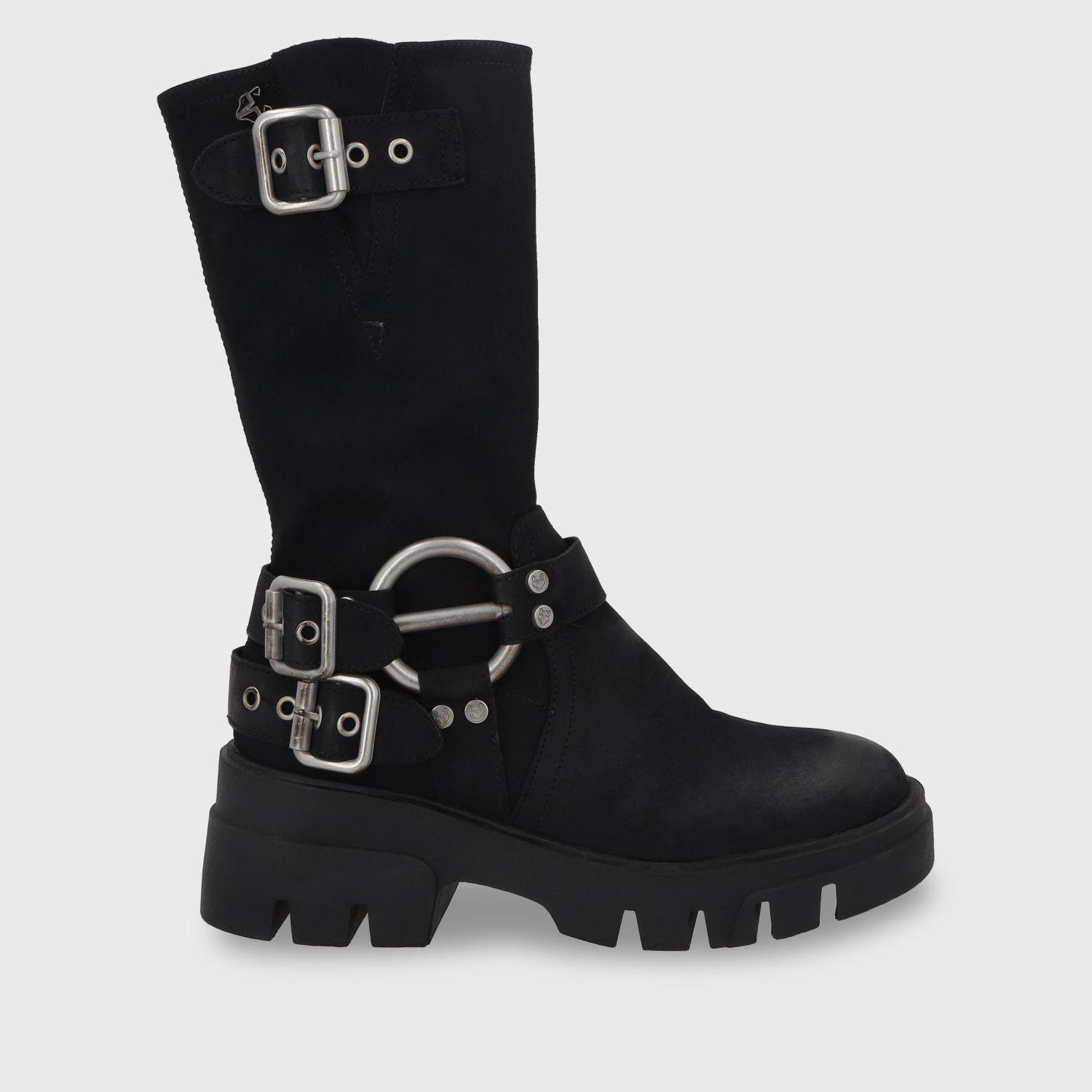 Bota Plataforma Negra Mujer 35985 Gotta-0