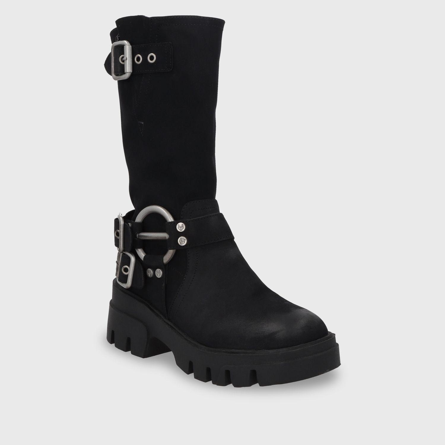 Bota Plataforma Negra Mujer 35985 Gotta-1