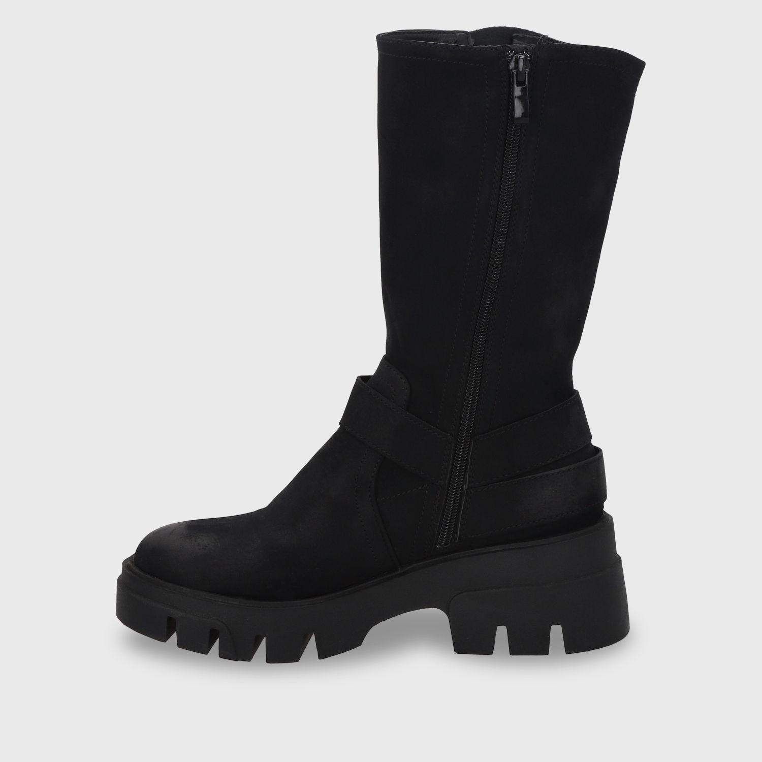 Bota Plataforma Negra Mujer 35985 Gotta-3