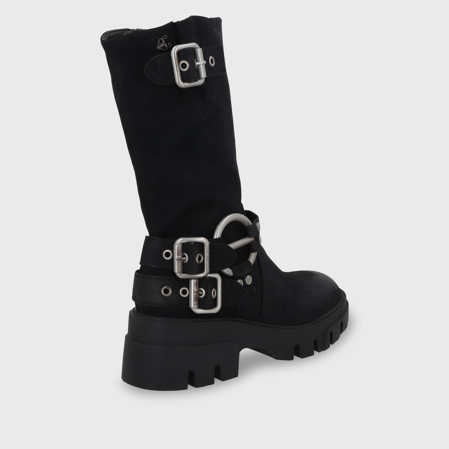 Bota Plataforma Negra Mujer 35985 Gotta-4