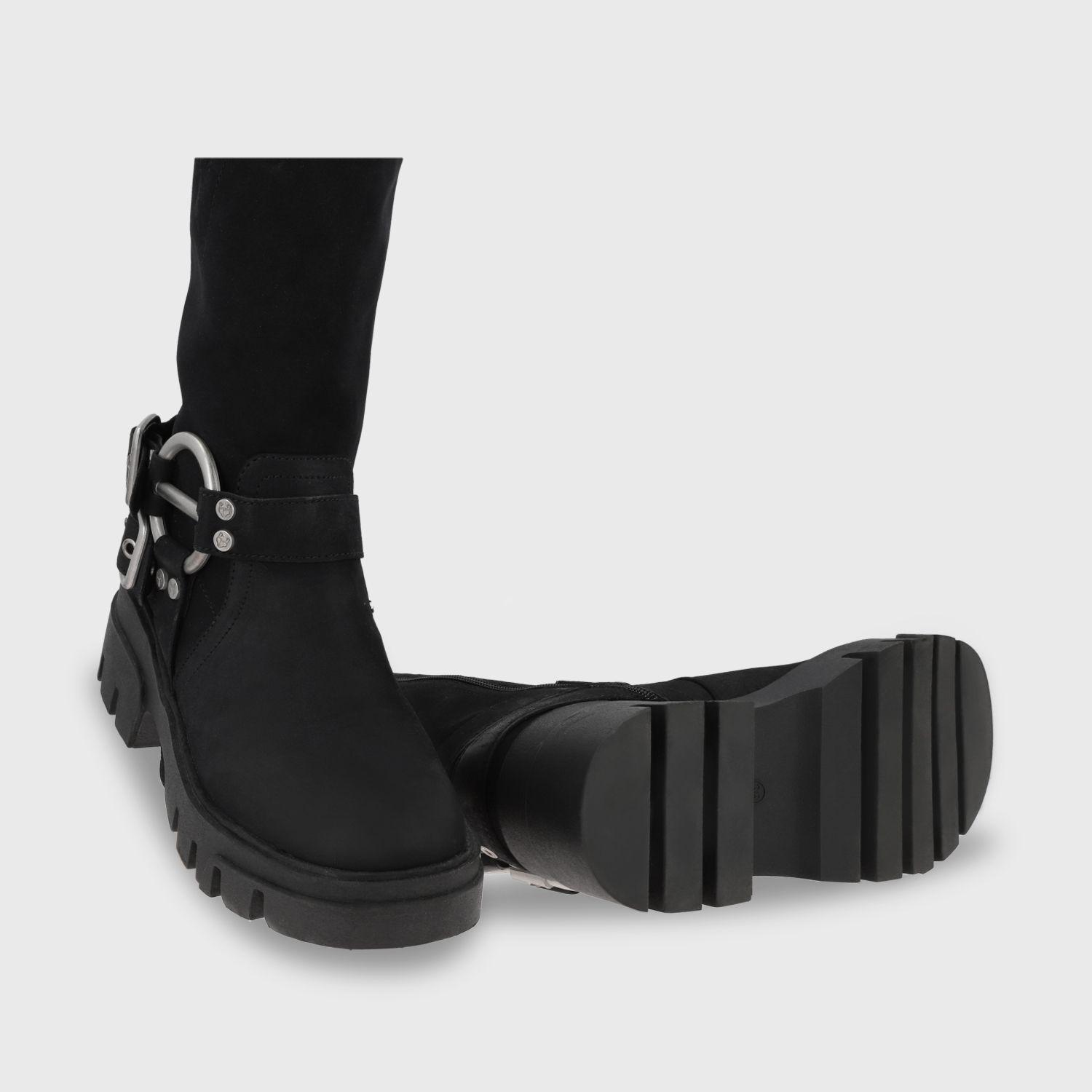 Bota Plataforma Negra Mujer 35985 Gotta-6