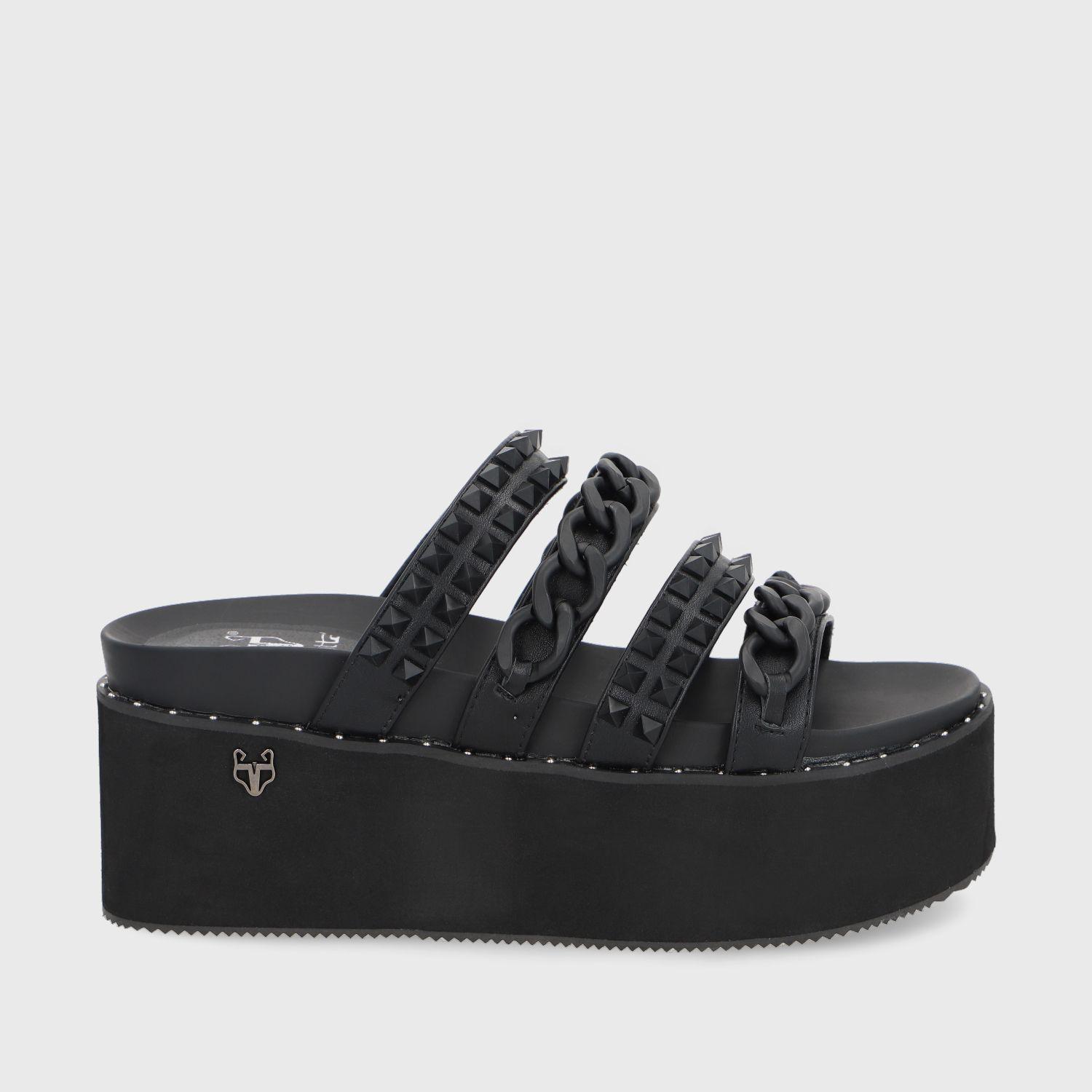 Sandalia Negra B Mujer 1566B Gotta-0