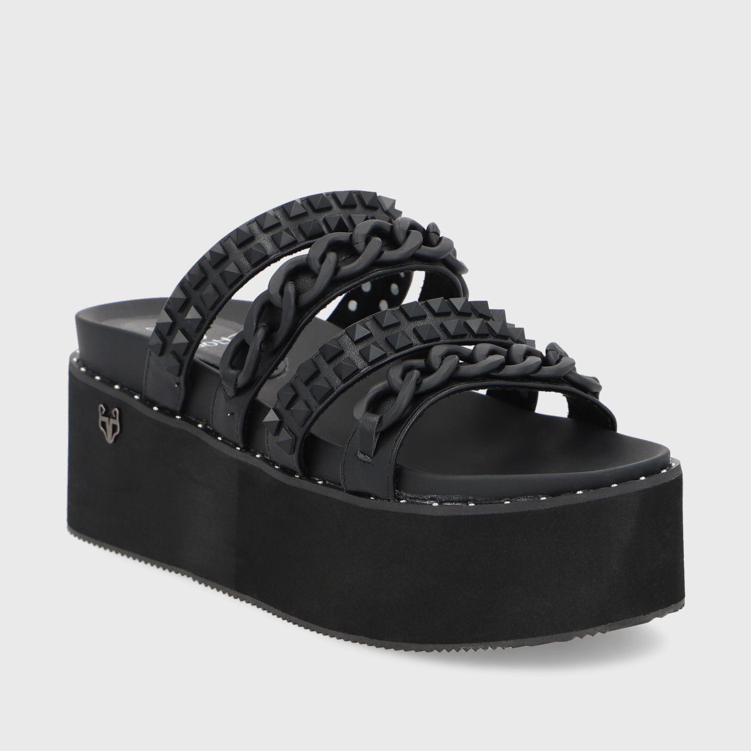 Sandalia Negra B Mujer 1566B Gotta-1