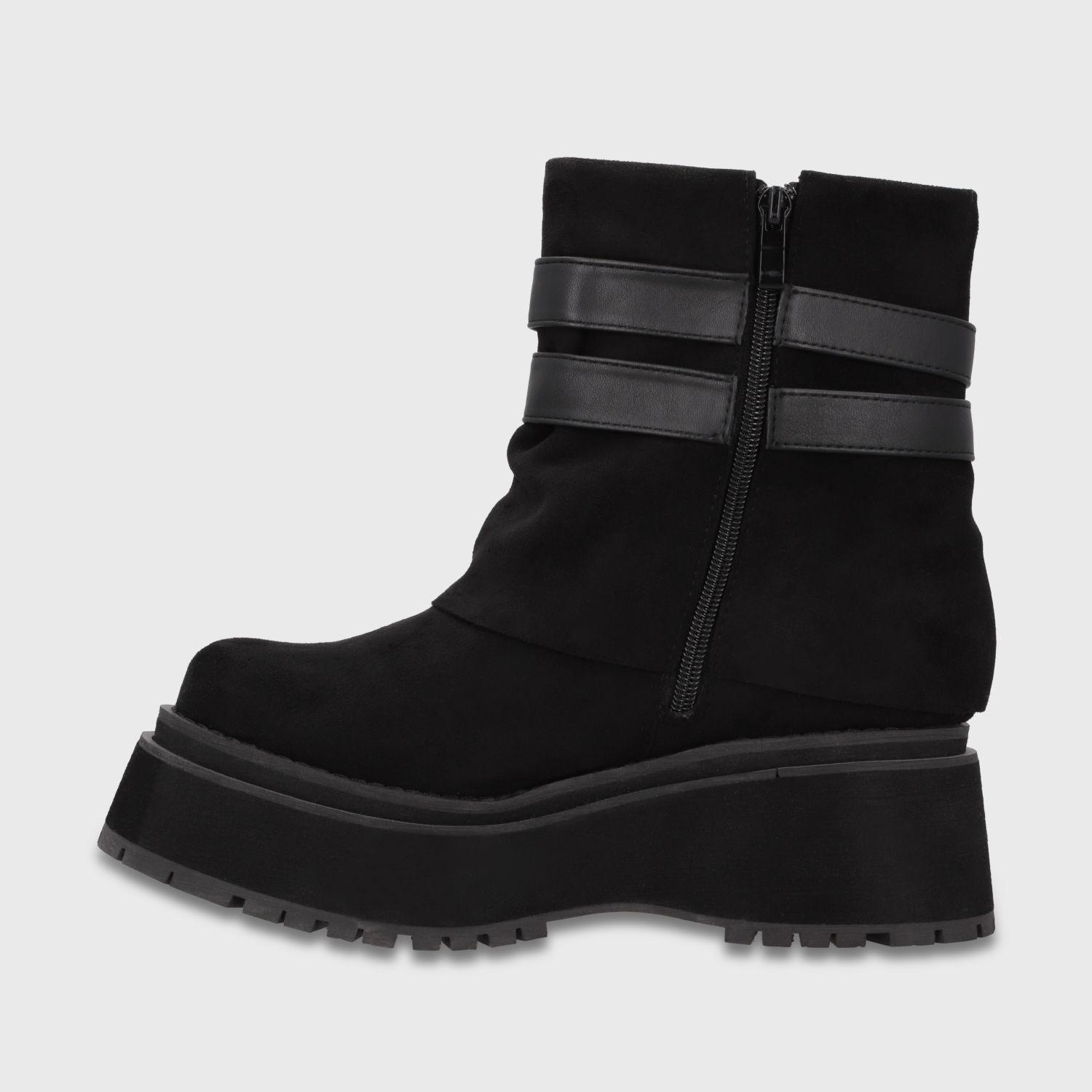 Botin Plataforma Negro Mujer 159F1 Gotta-3