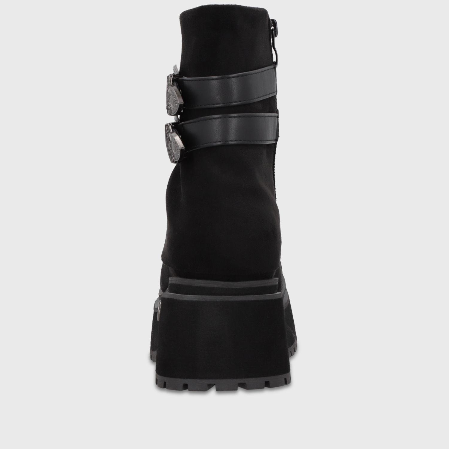 Botin Plataforma Negro Mujer 159F1 Gotta-4
