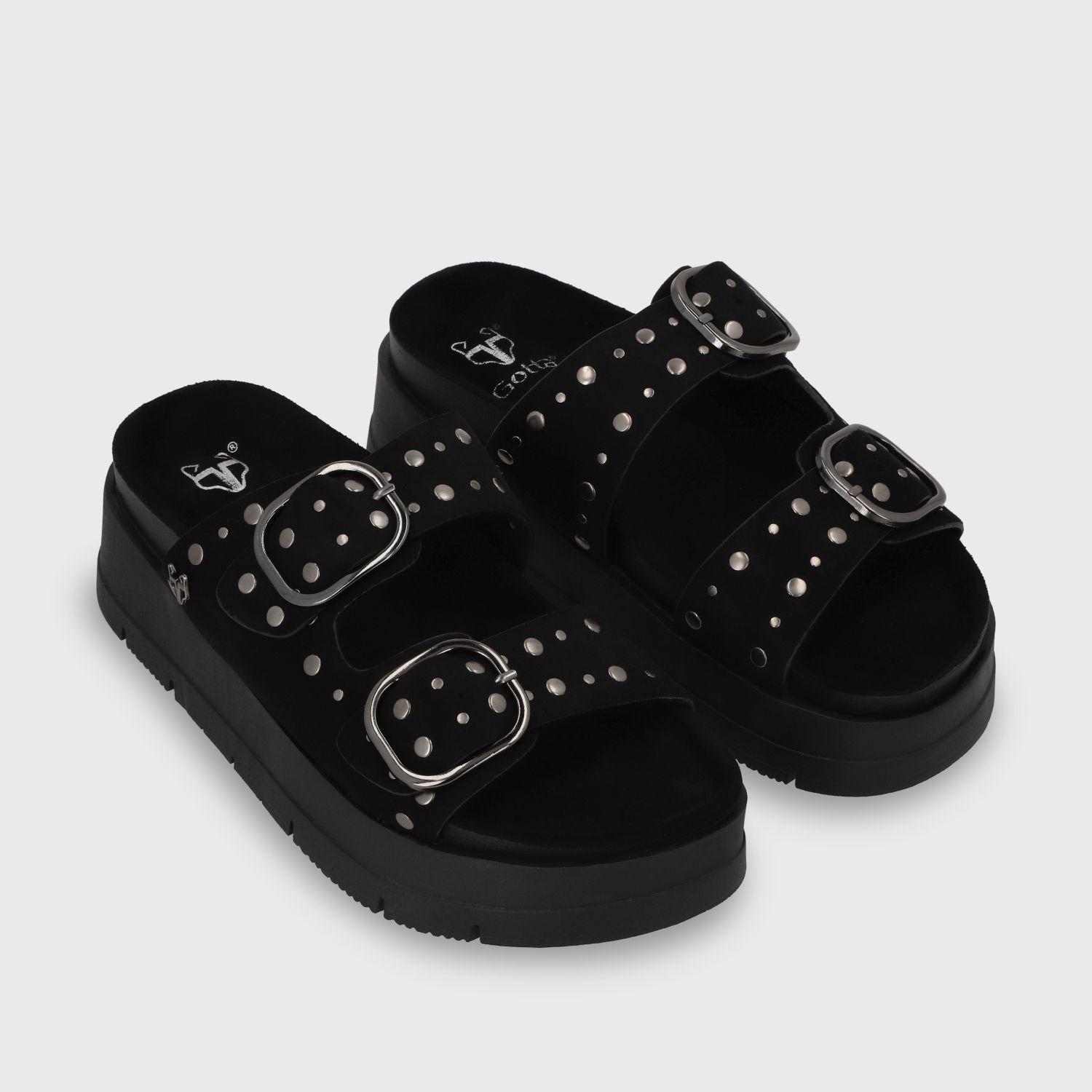 Sandalia Plataforma Negra Mujer 55230 Gotta-4