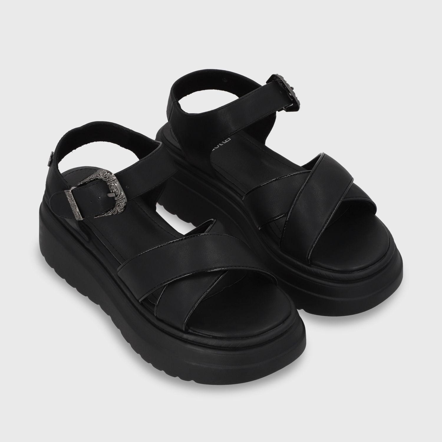 Sandalia Plataforma Negra Mujer 55923 Gotta-2