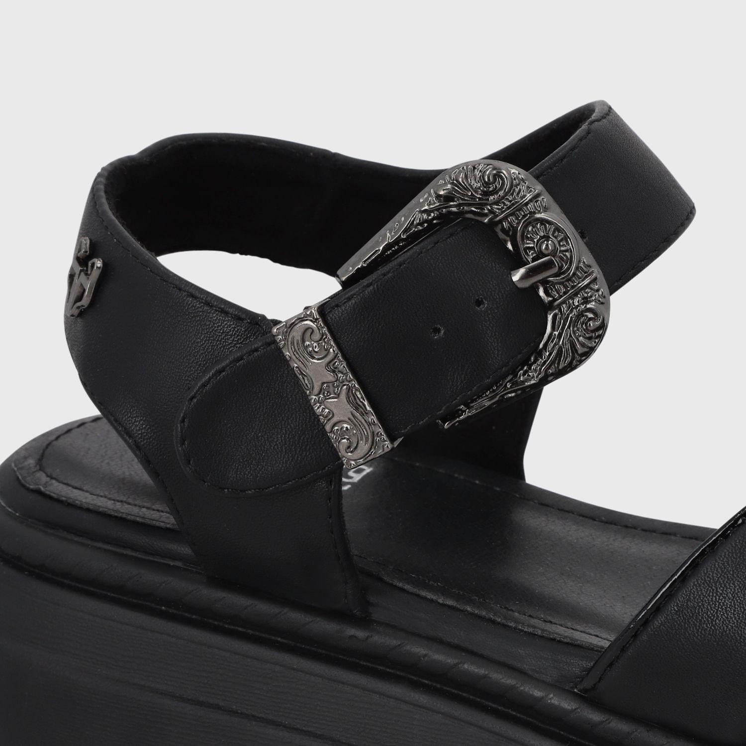 Sandalia Plataforma Negra Mujer 55923 Gotta-5