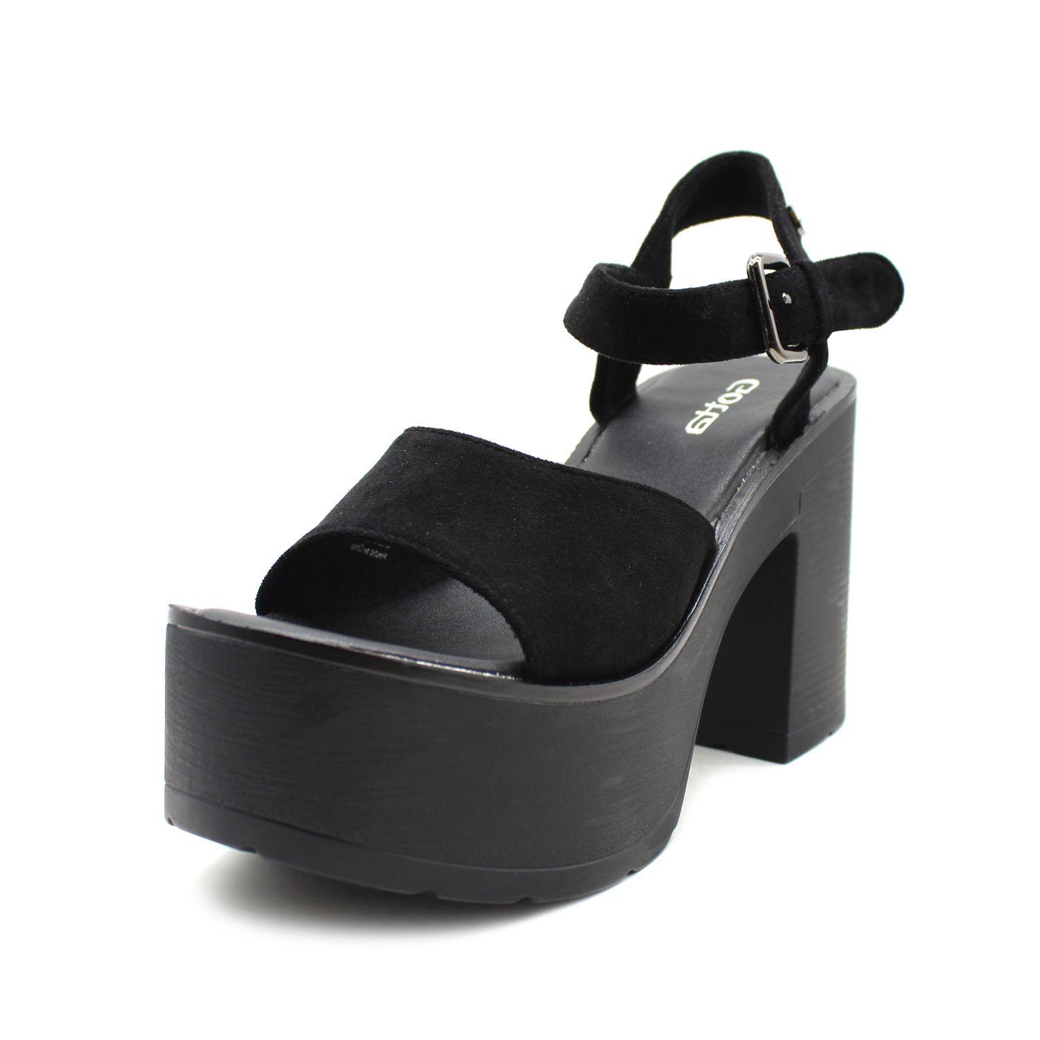 Sandalia Negra Mujer 15802 Gotta-0