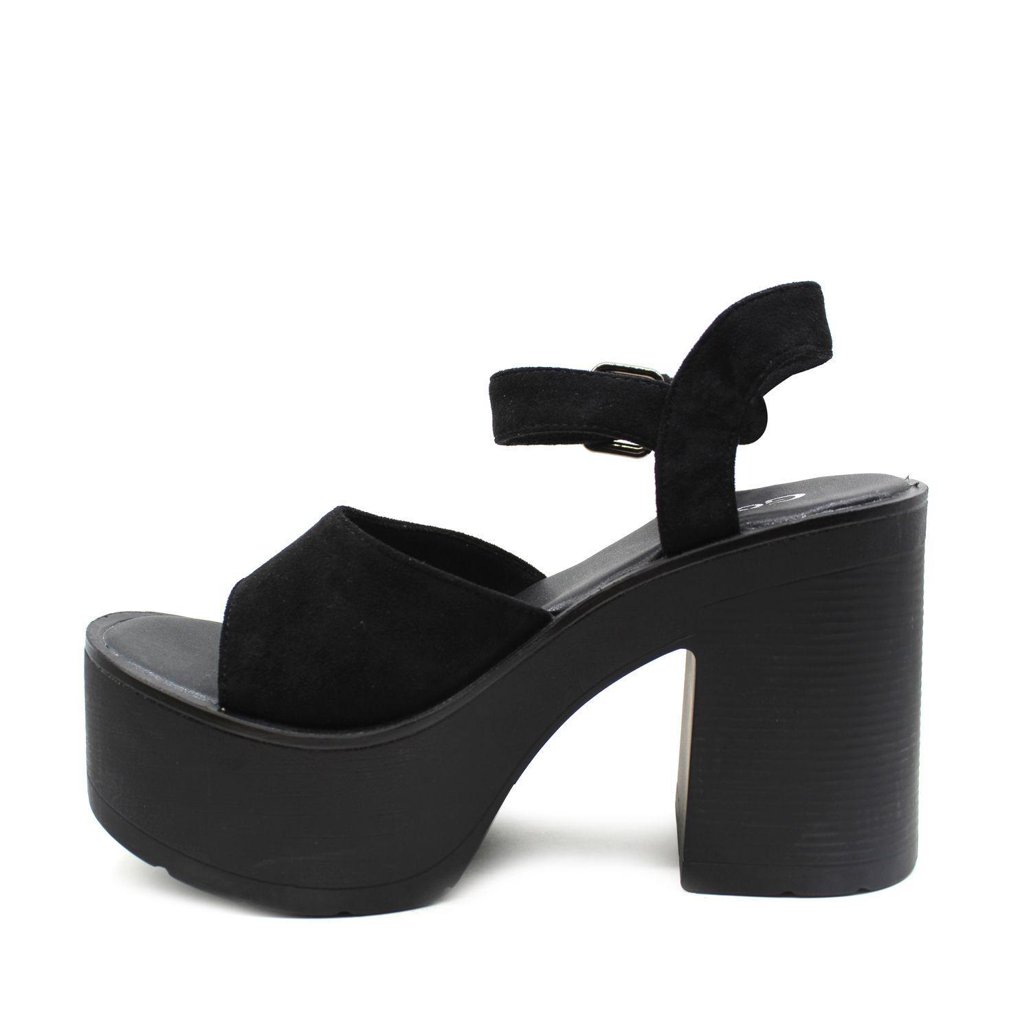 Sandalia Negra Mujer 15802 Gotta-3