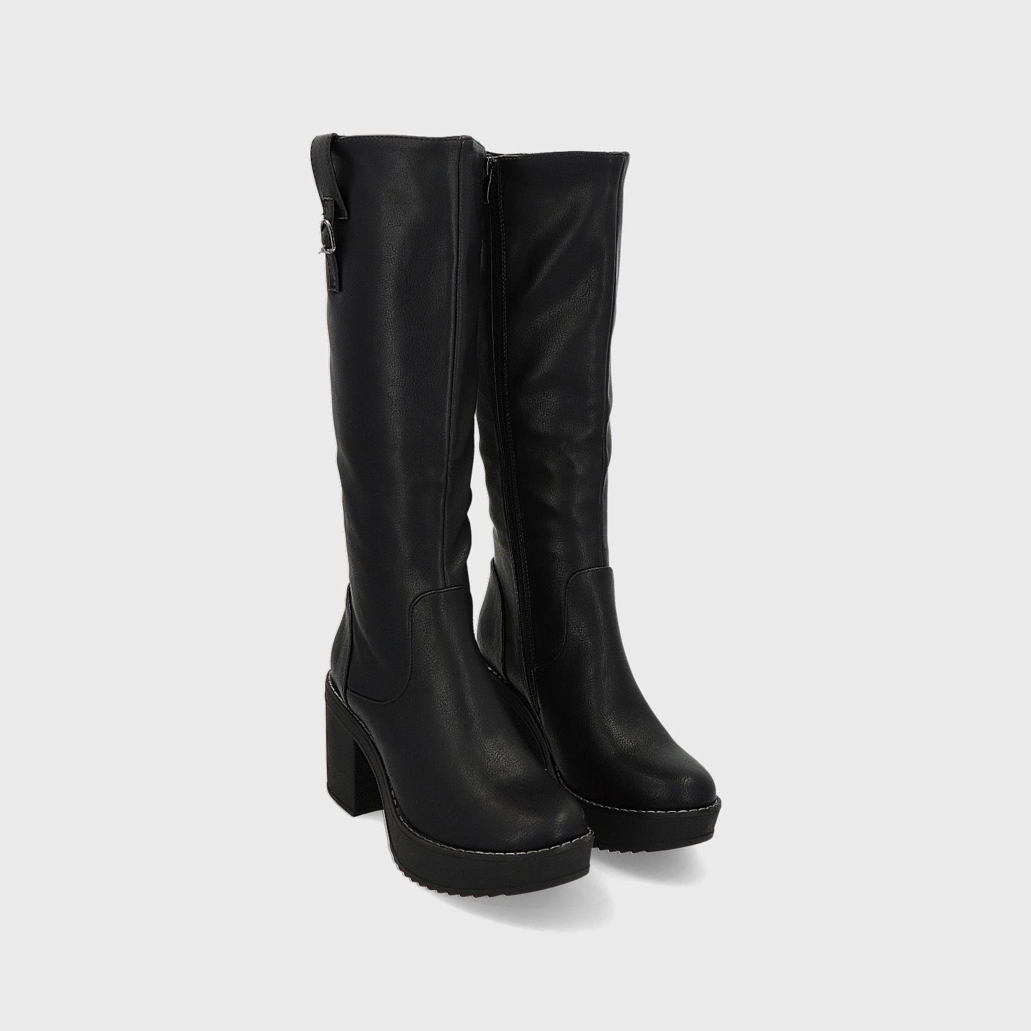 Bota Taco Negra Mujer 13501 Gotta-2