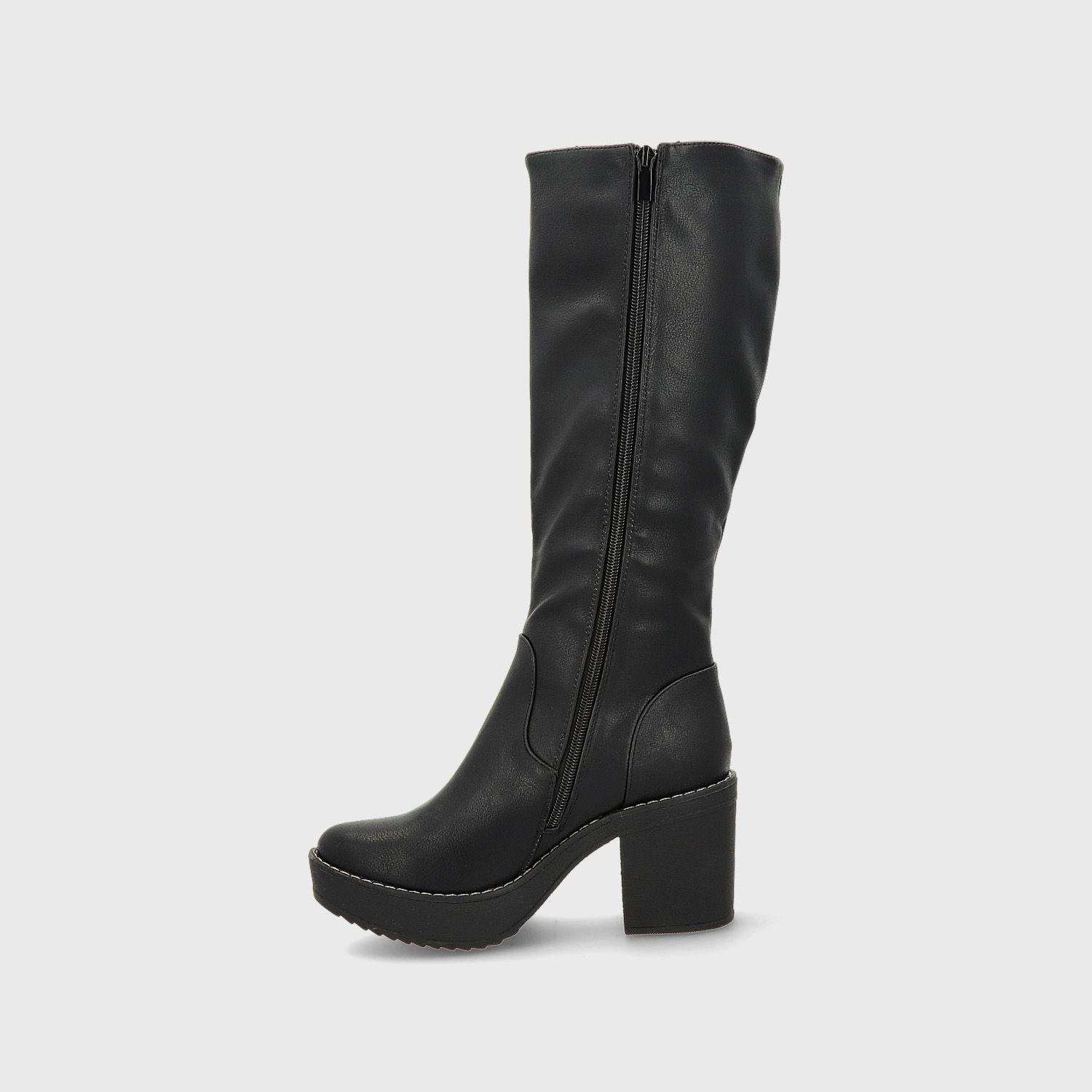 Bota Taco Negra Mujer 13501 Gotta-3
