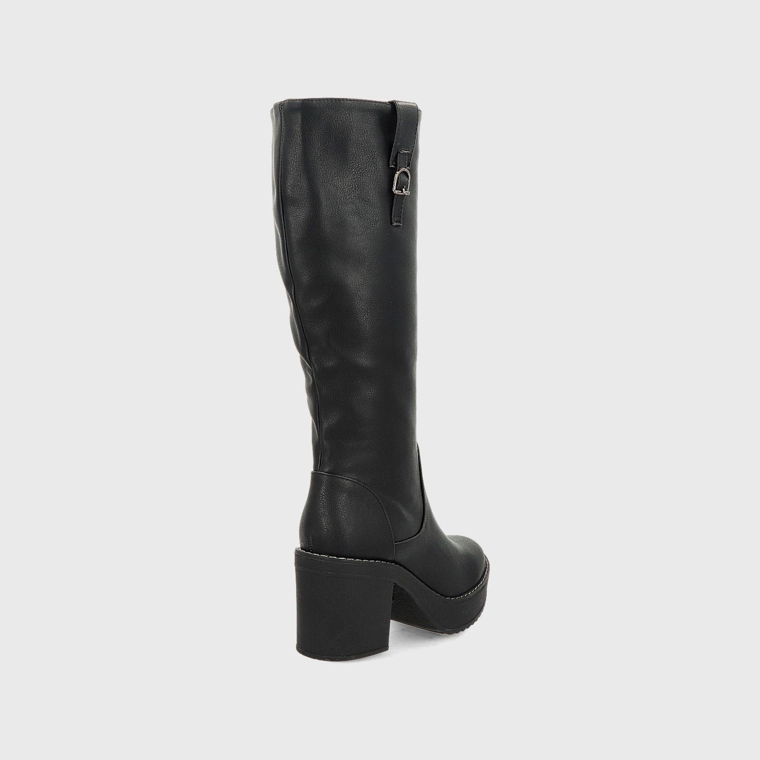 Bota Taco Negra Mujer 13501 Gotta-4