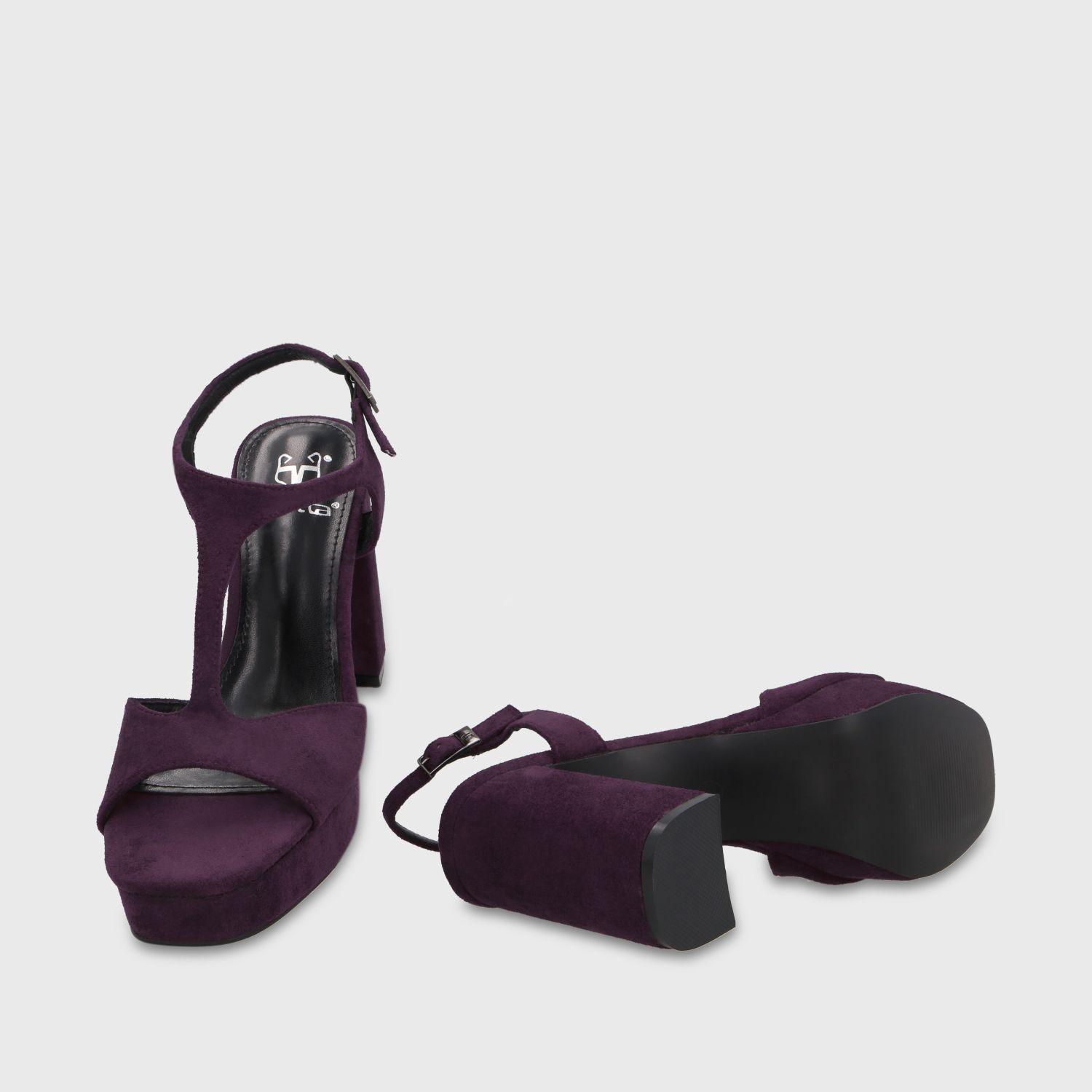 Sandalia Taco Burdeo Mujer 659100 Gotta-6