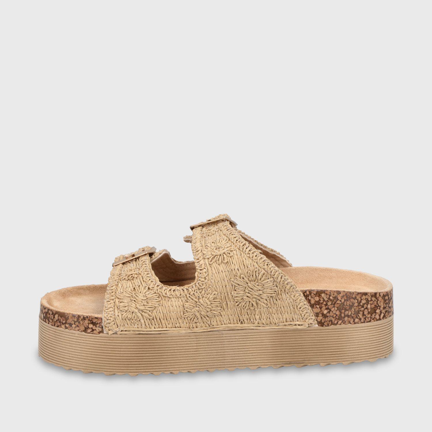 Sandalia Plataforma Beige Mujer 65951 Gotta-3