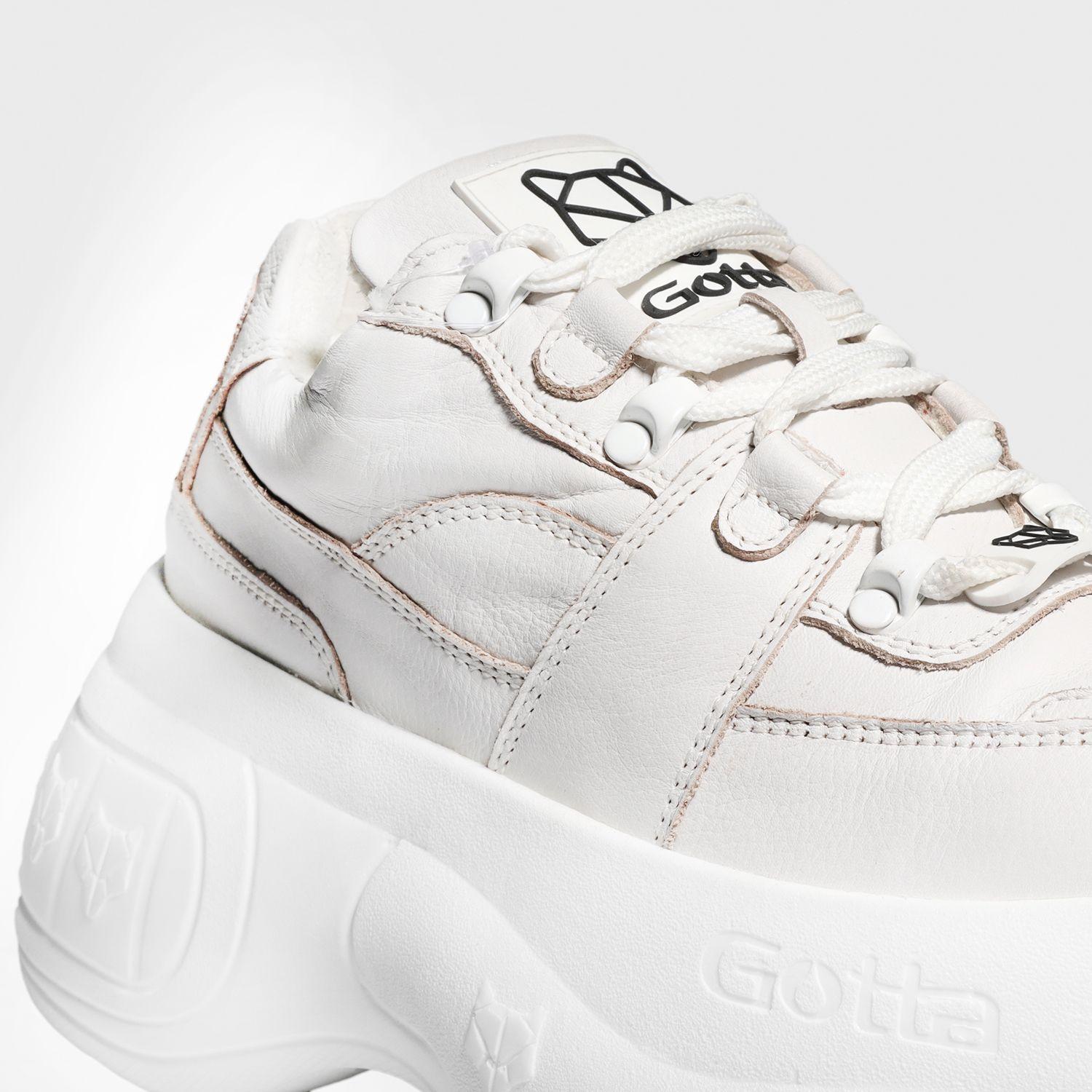 Zapatilla Cuero Blanca Mujer 18530 Gotta-5