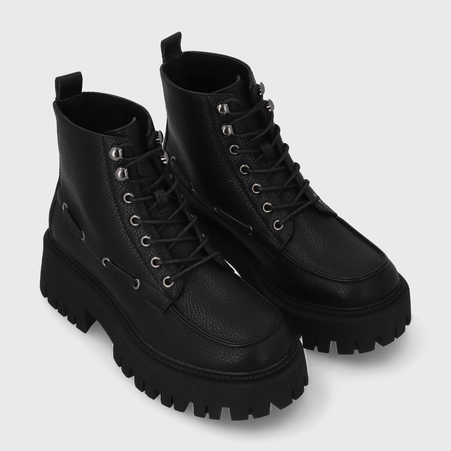 Botin Plataforma Negro Mujer 23507 Gotta-2