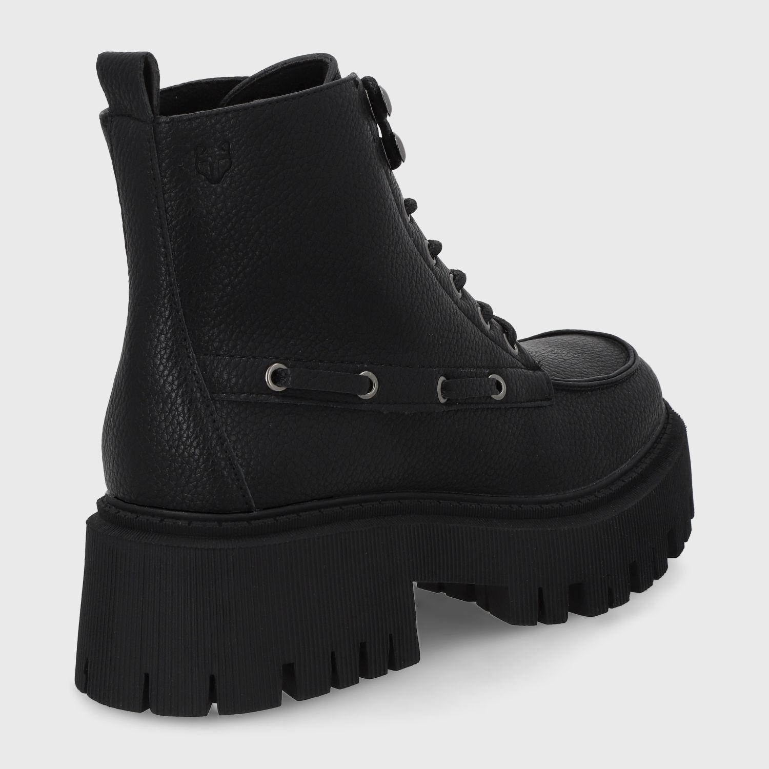 Botin Plataforma Negro Mujer 23507 Gotta-4