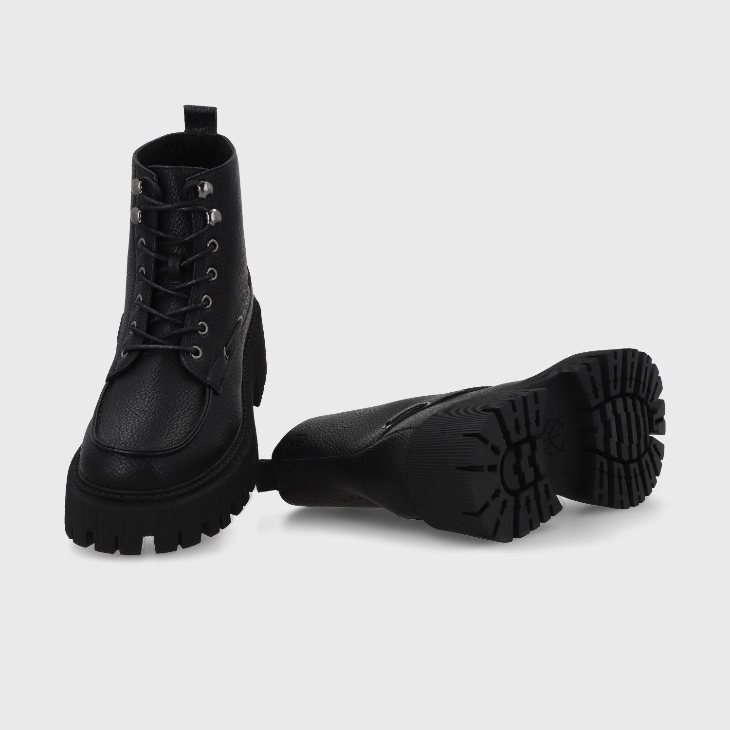 Botin Plataforma Negro Mujer 23507 Gotta-6