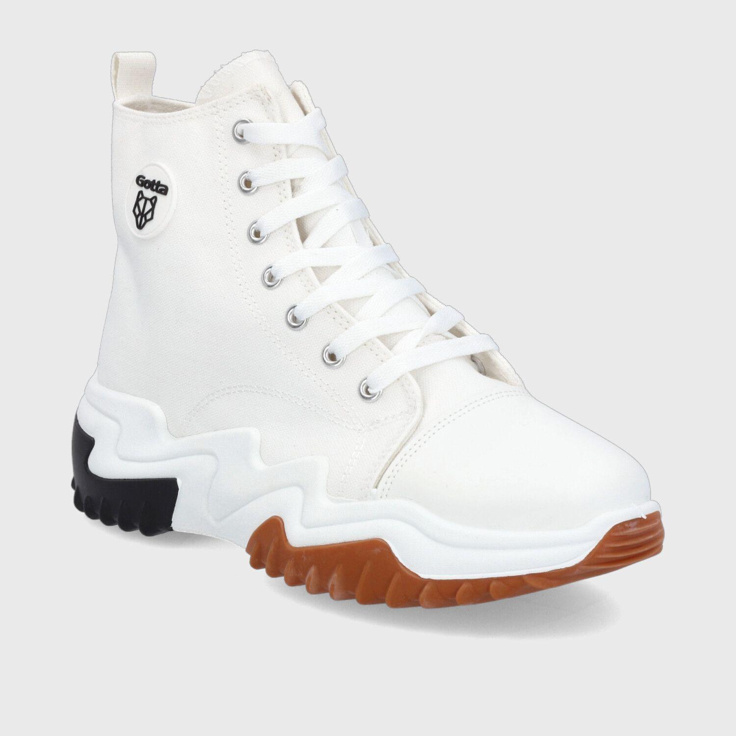 Zapatilla Plataforma Blanca Mujer 25960 Gotta-1