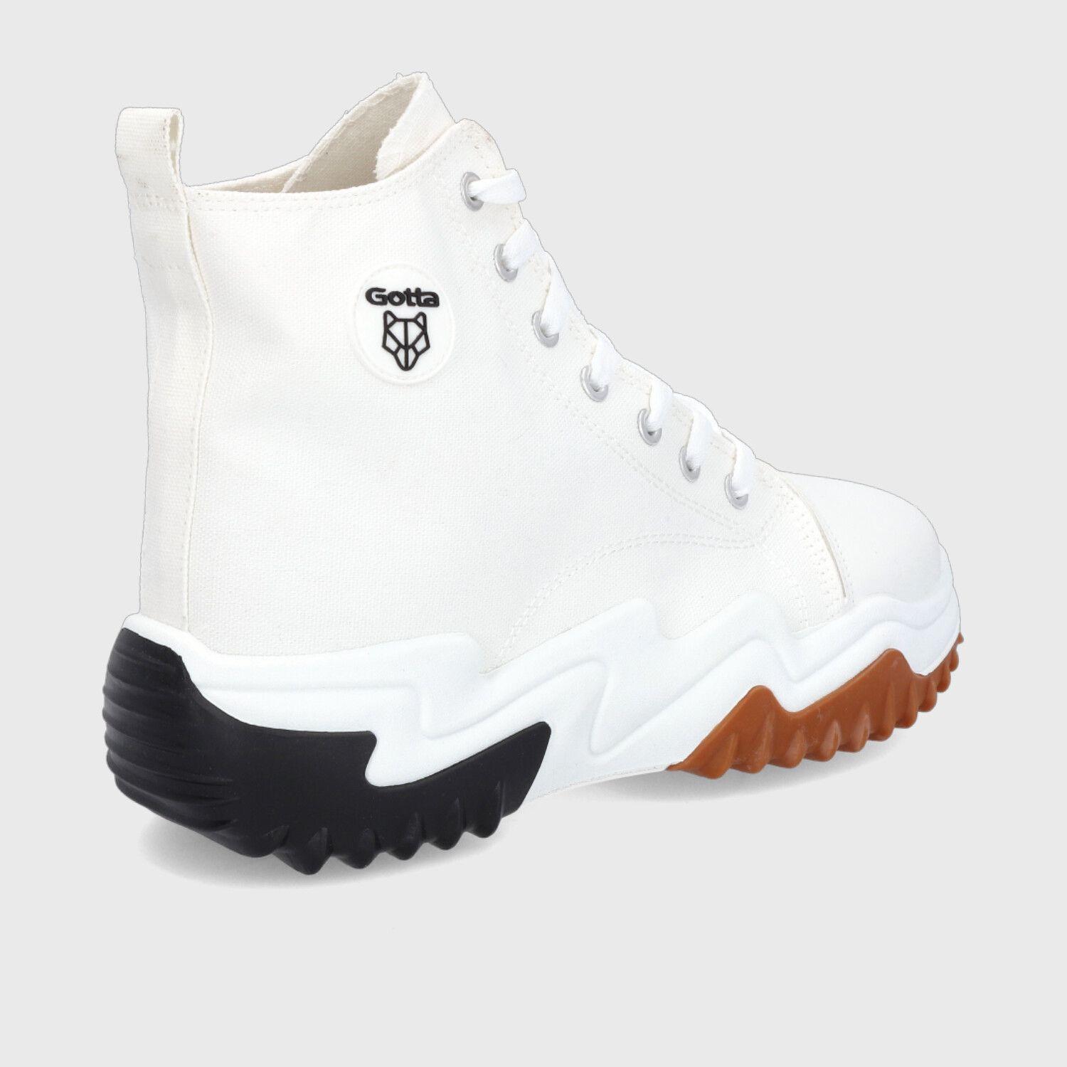Zapatilla Plataforma Blanca Mujer 25960 Gotta-4
