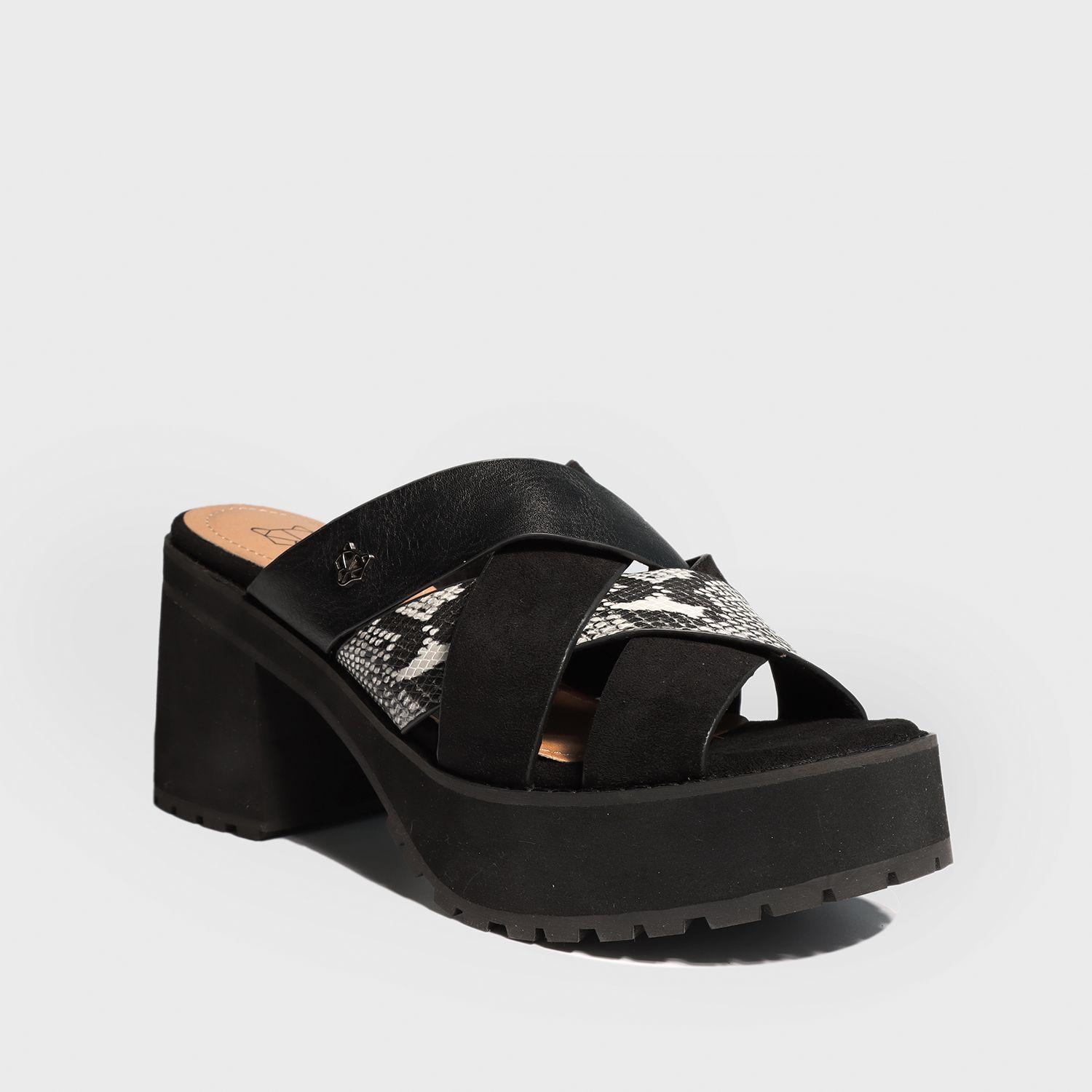 Sandalia Negra Mujer 25795 Gotta-1