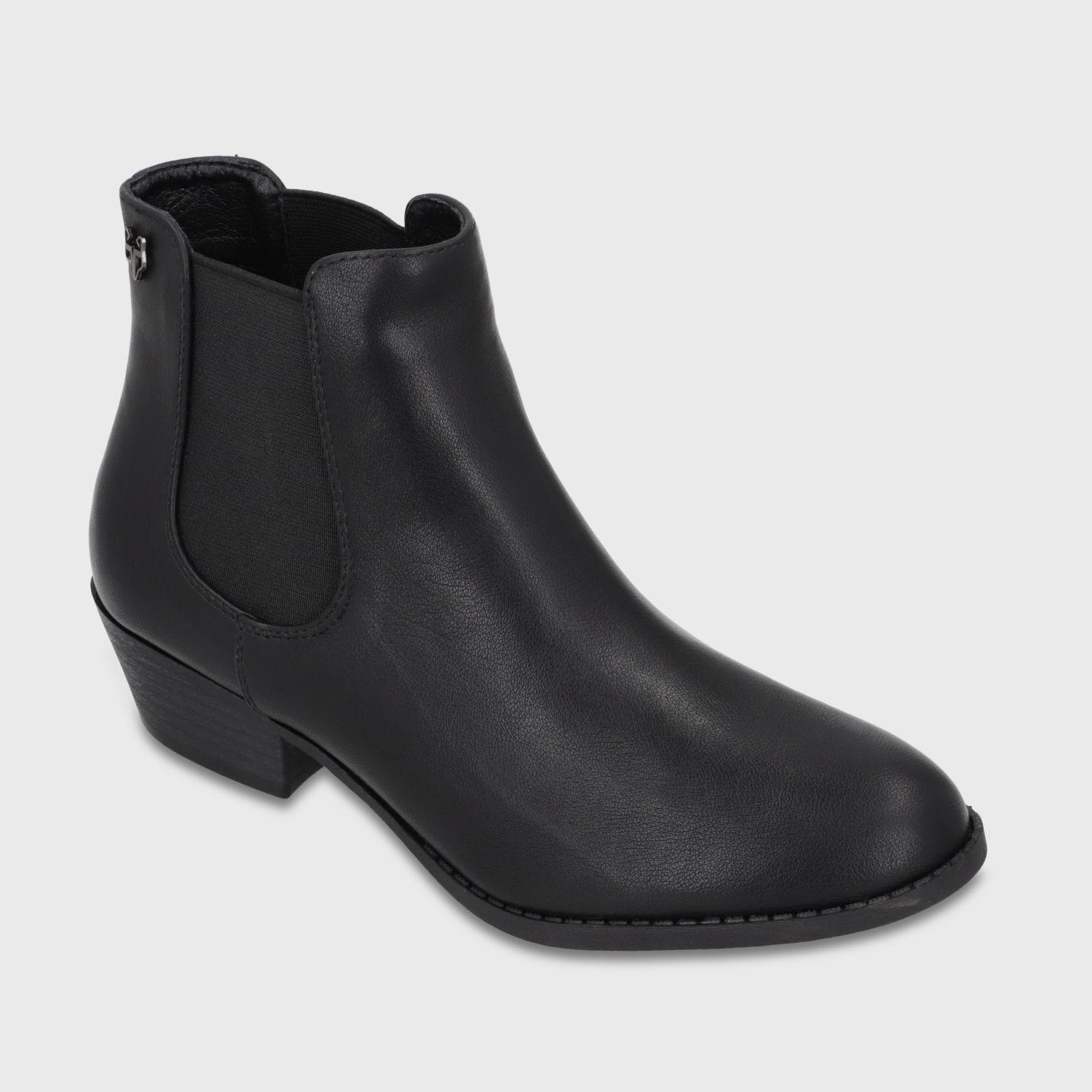 Botin Taco Negro Mujer 64181 Gotta-1