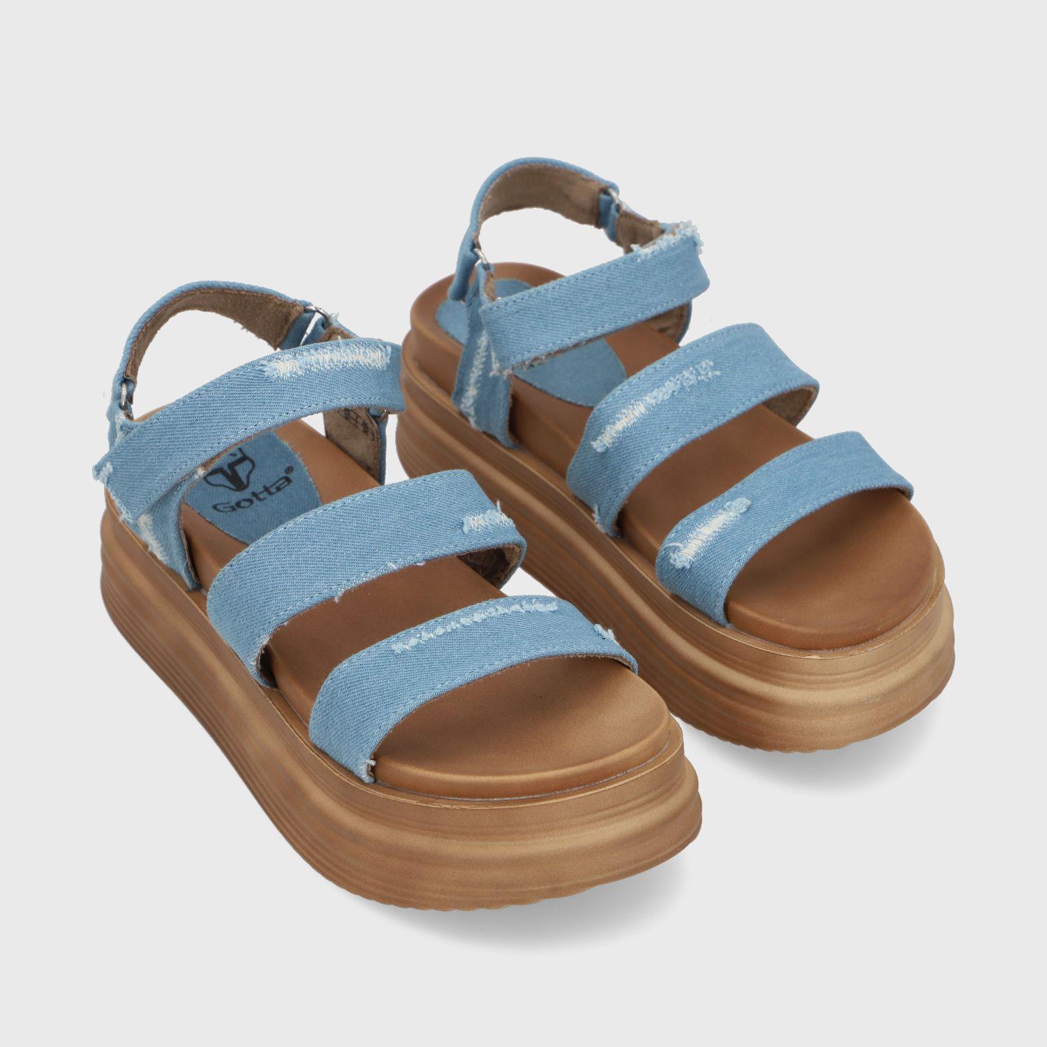 Sandalia Denim Mujer 15711 Gotta-2