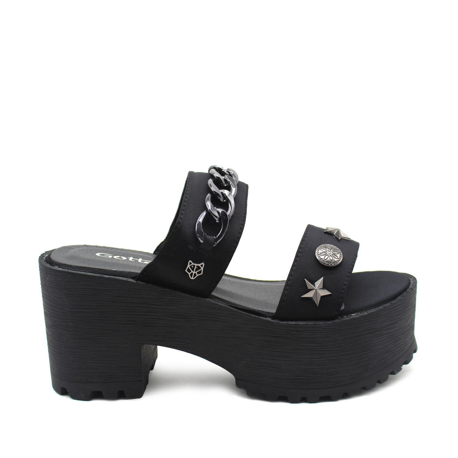 Sandalia Negra Mujer 15721 Gotta-0