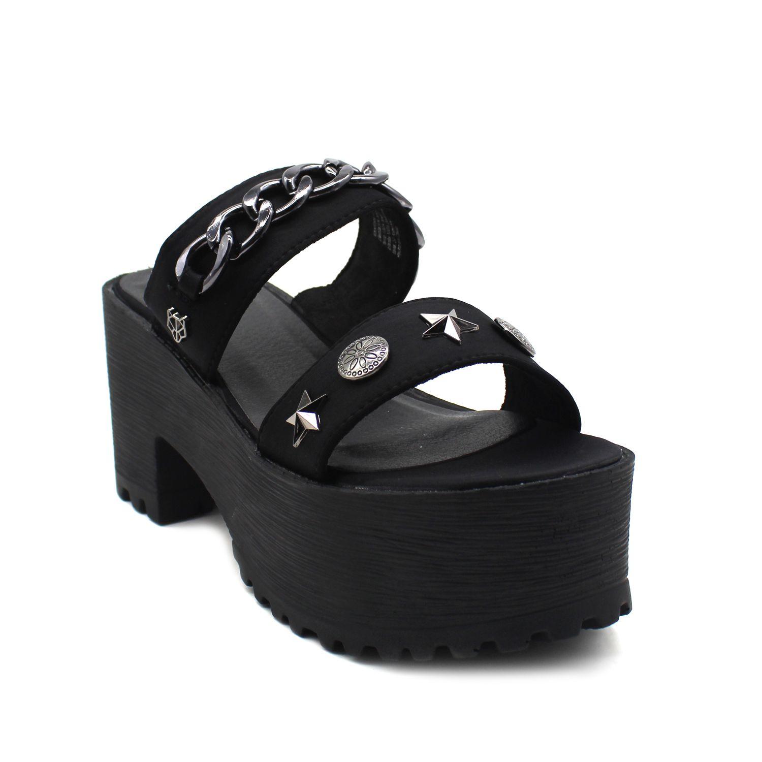 Sandalia Negra Mujer 15721 Gotta-1