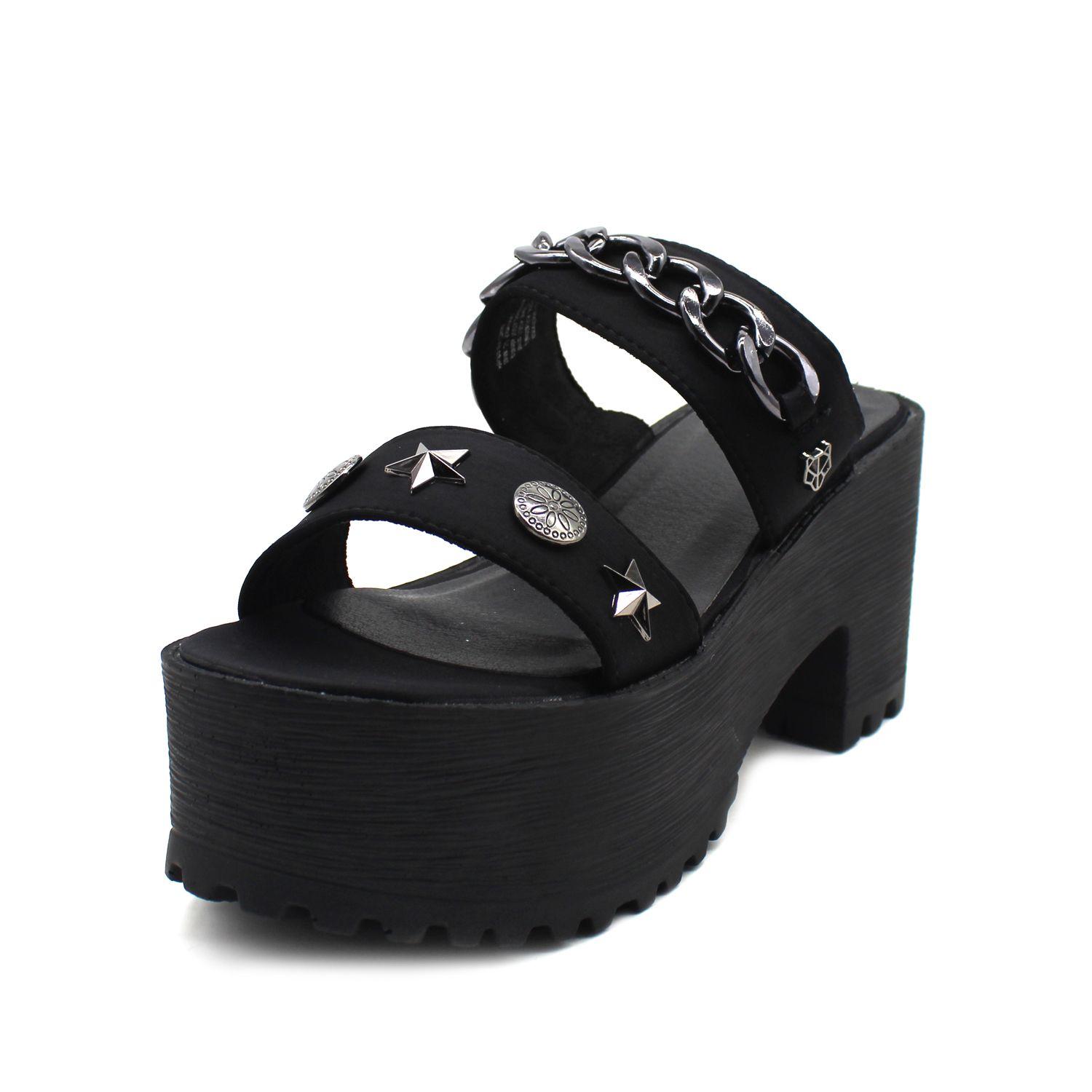 Sandalia Negra Mujer 15721 Gotta-2