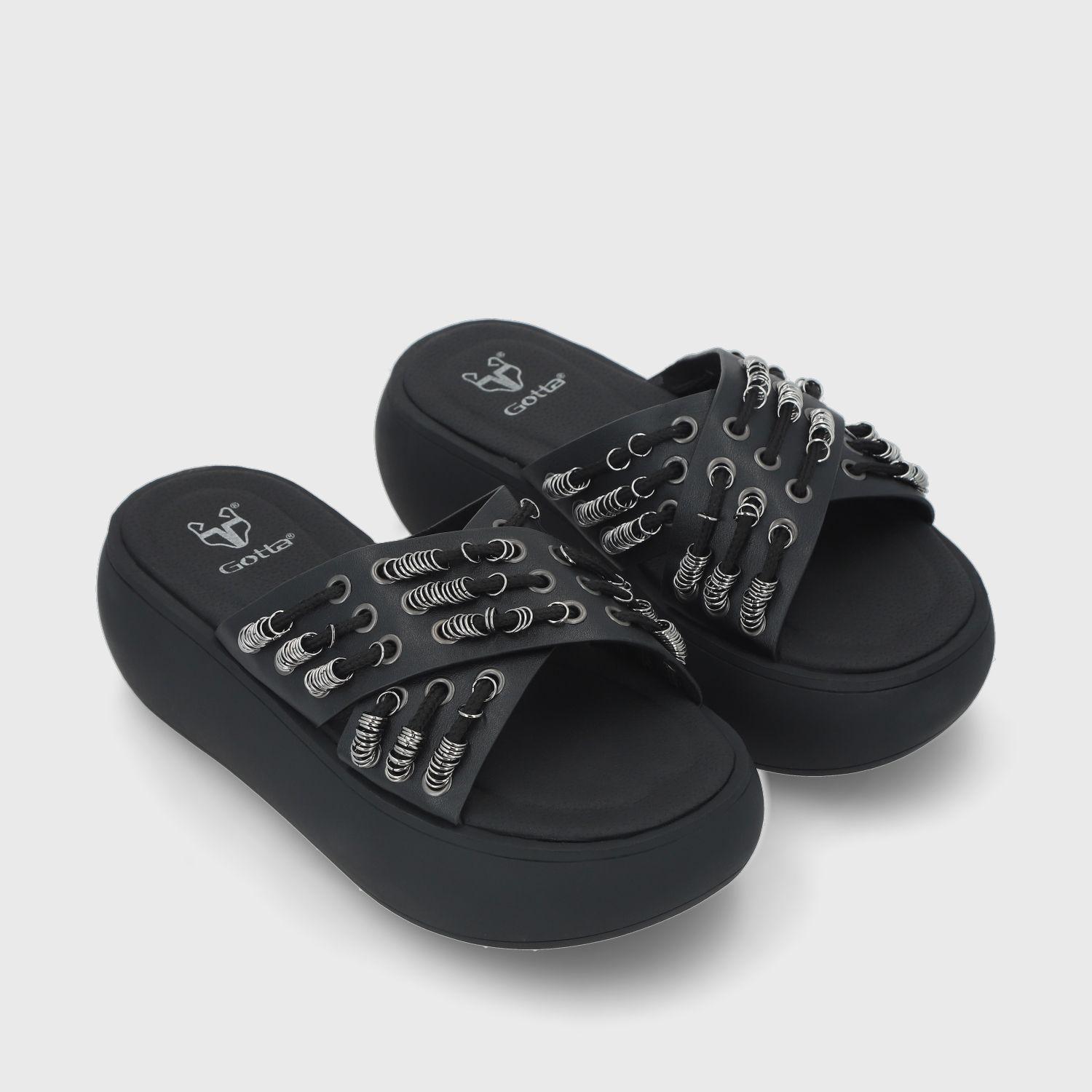 Sandalia Negra  Mujer 43033 Gotta-2