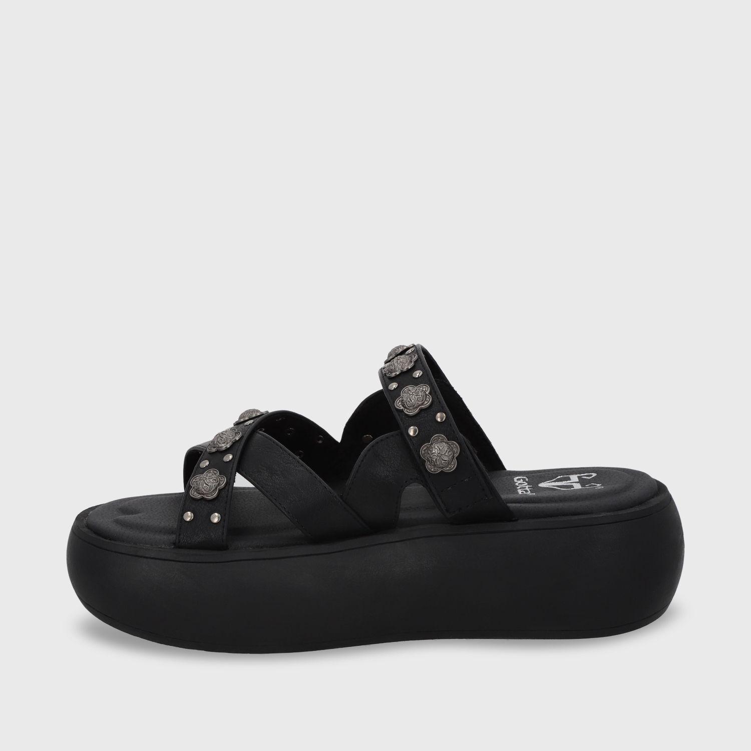 Sandalia Plataforma Negro Mujer 43035 Gotta-3